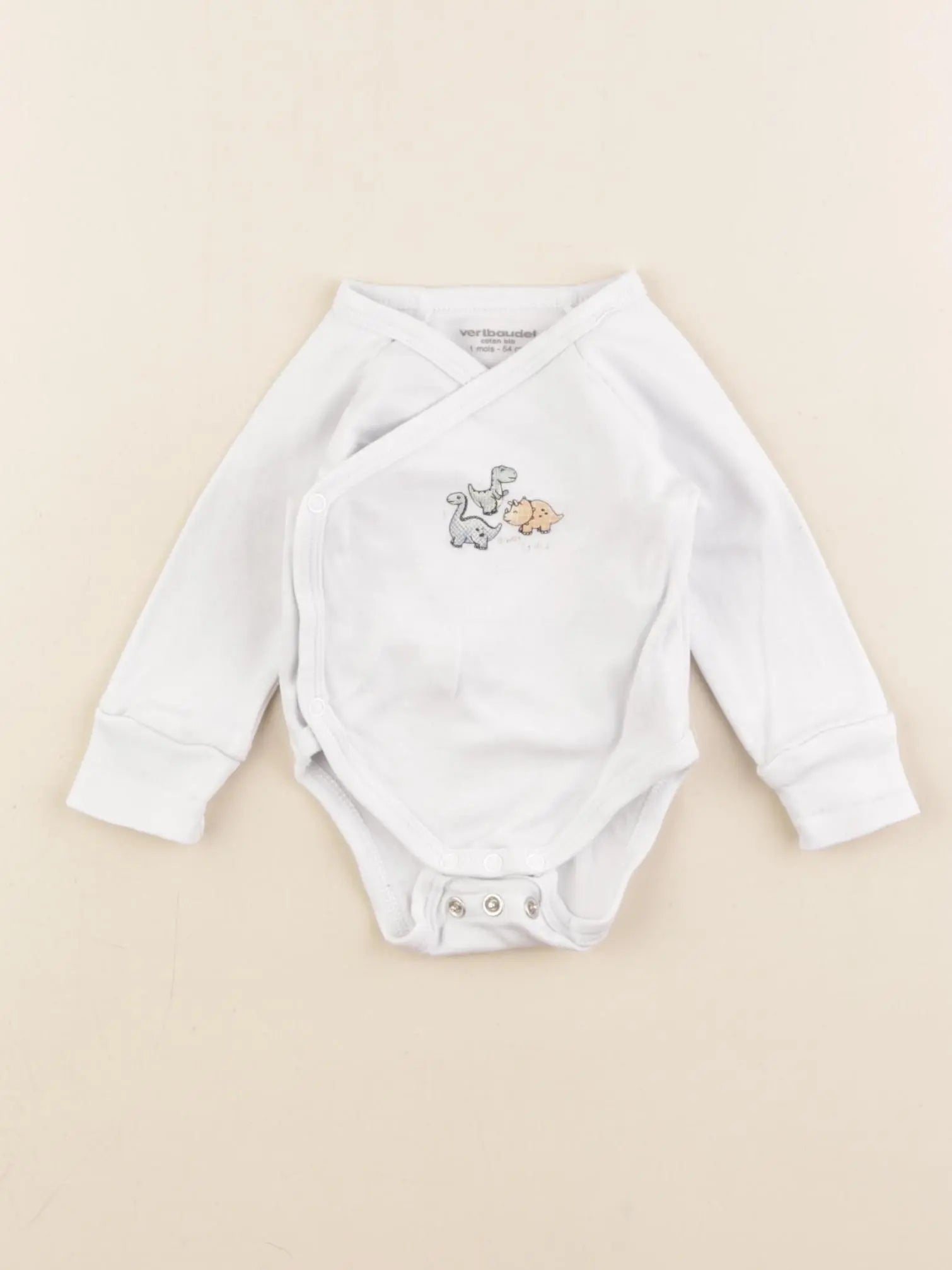 Vertbaudet - body blanc - 1 mois