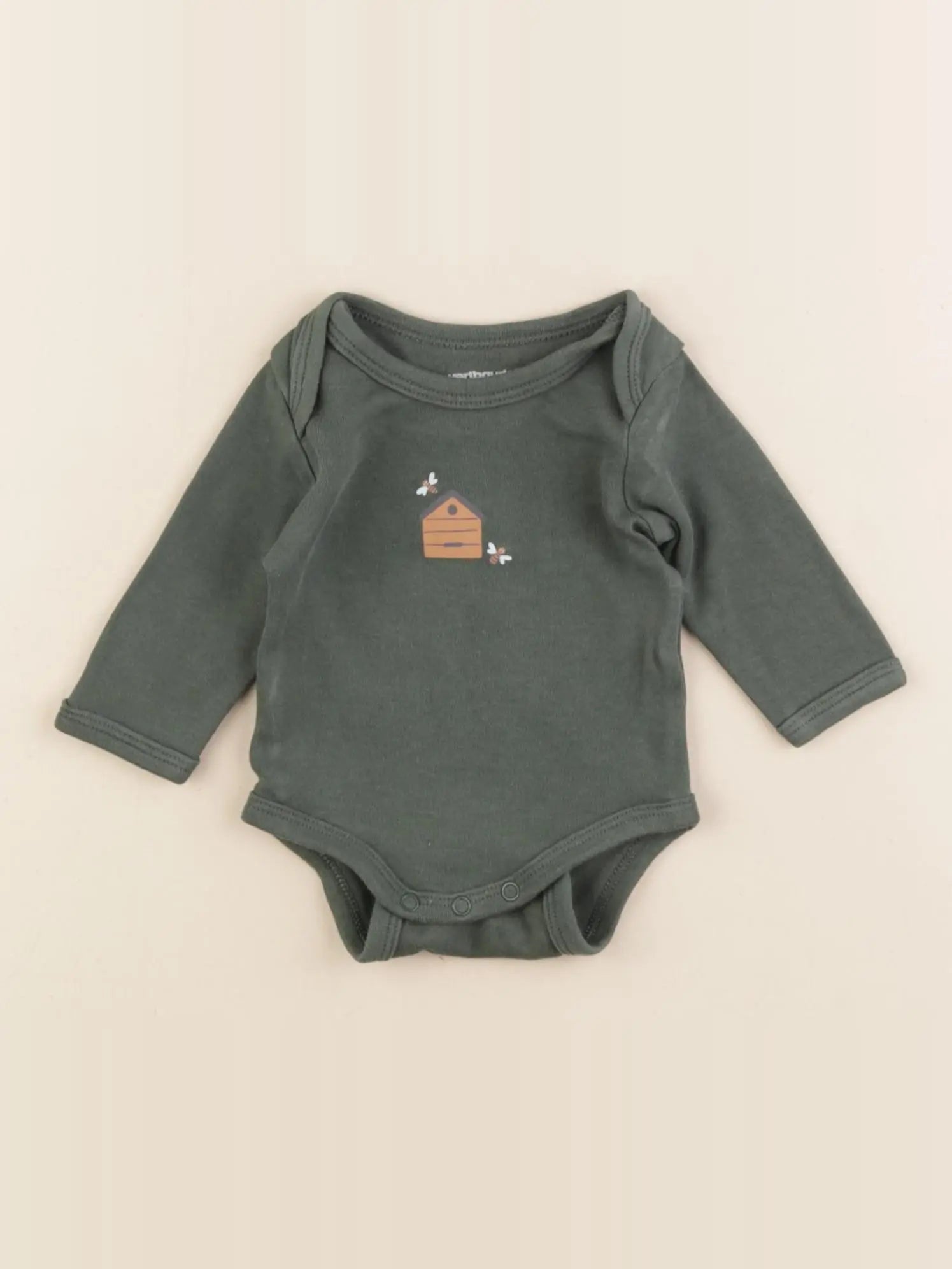 Vertbaudet - body vert - 1 mois