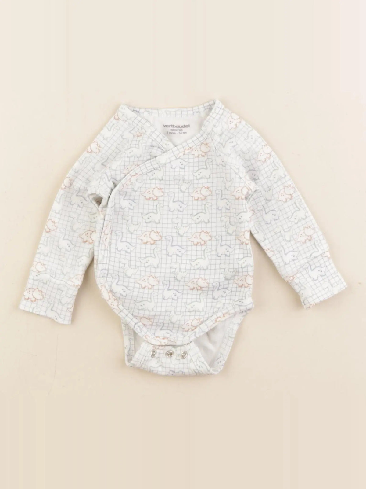 Vertbaudet - body blanc - 1 mois