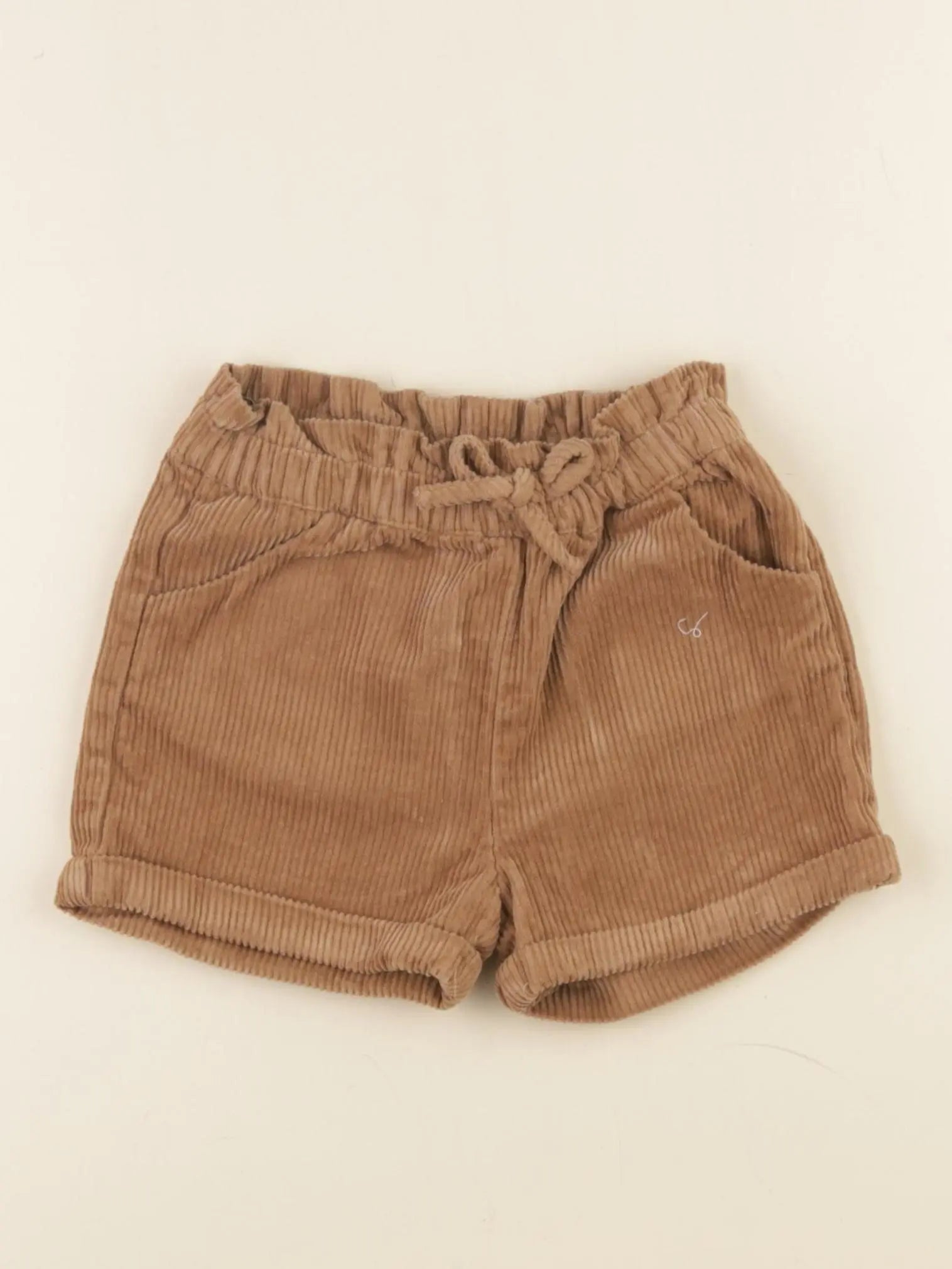 Vertbaudet - short marron - 2 ans