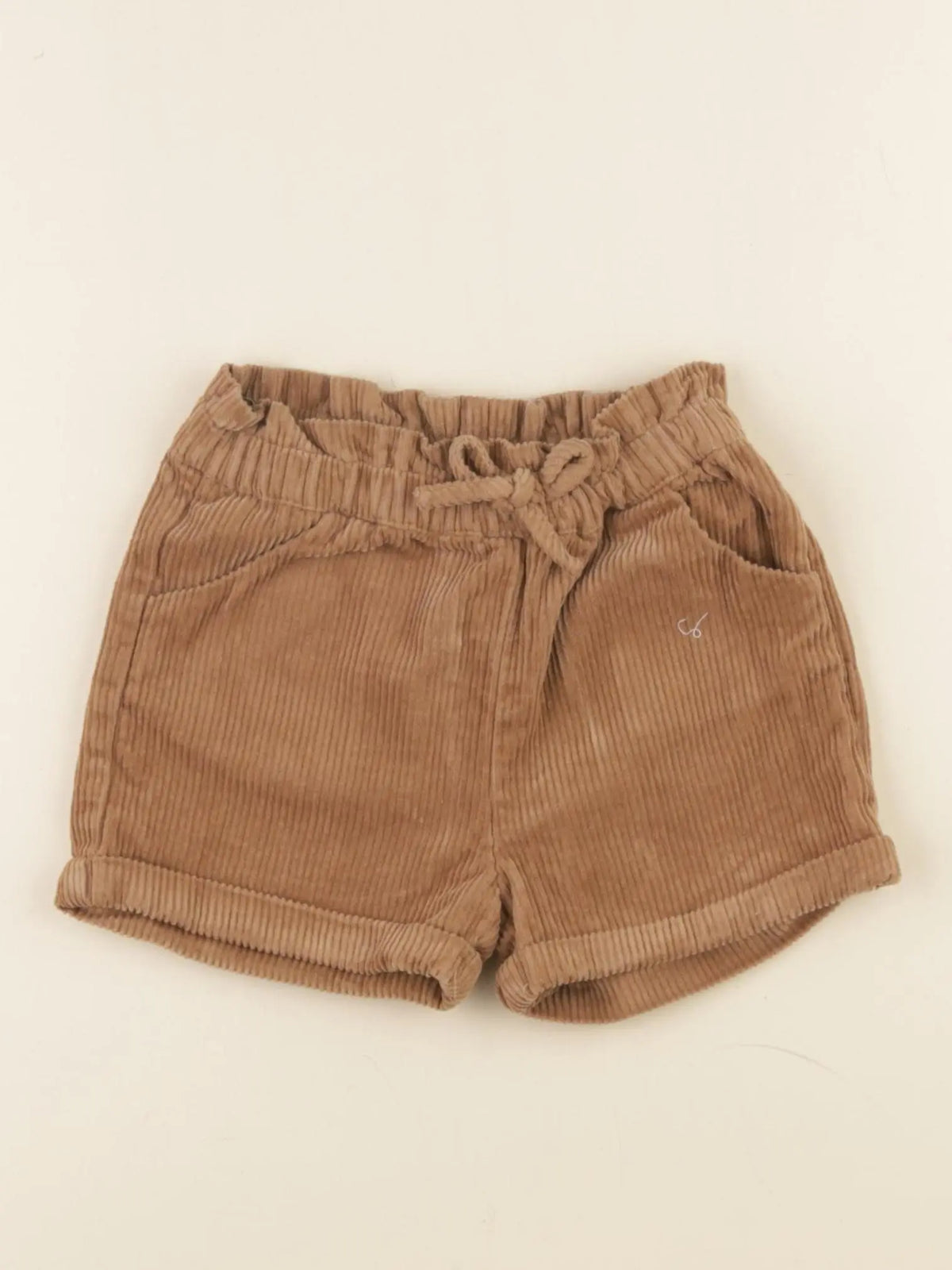 Vertbaudet - short marron - 2 ans