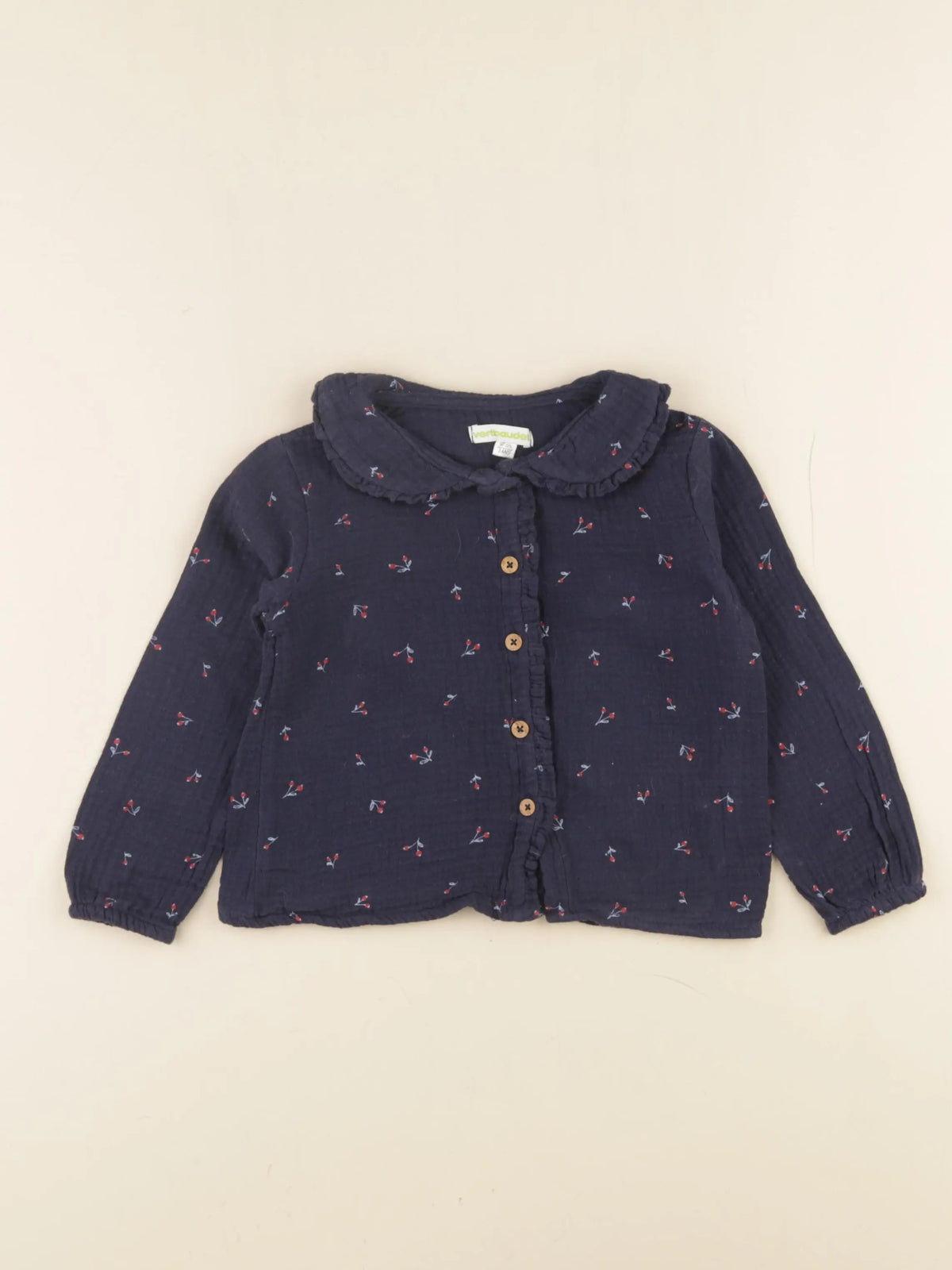 Vertbaudet - blouse bleu - 3 ans