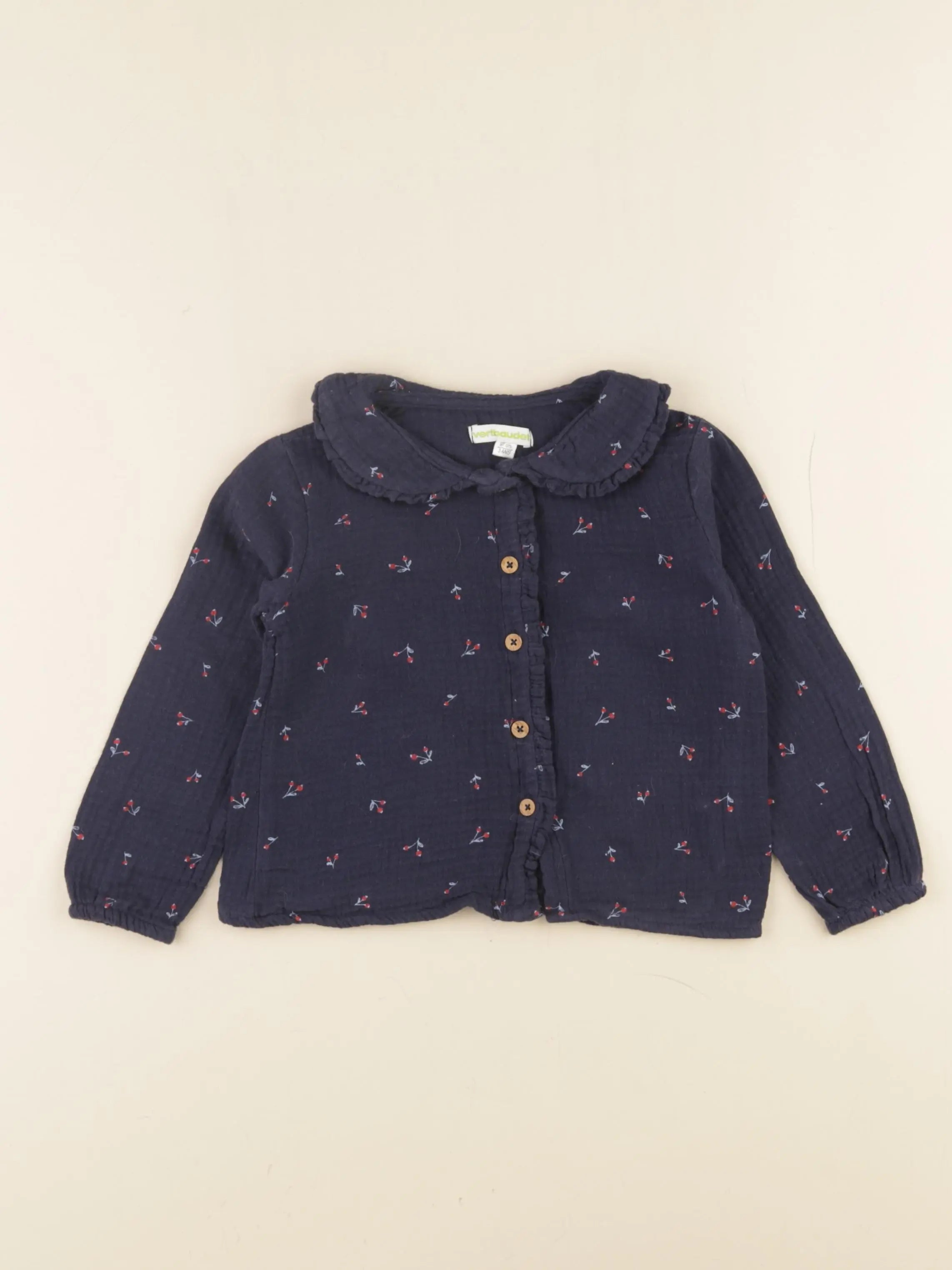 Vertbaudet - blouse bleu - 3 ans
