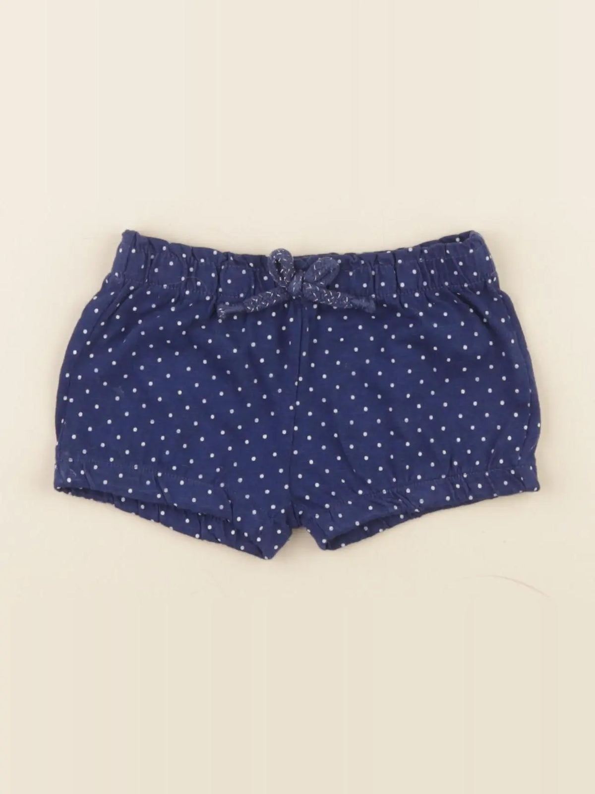 Vertbaudet - short bleu, blanc - 6 mois