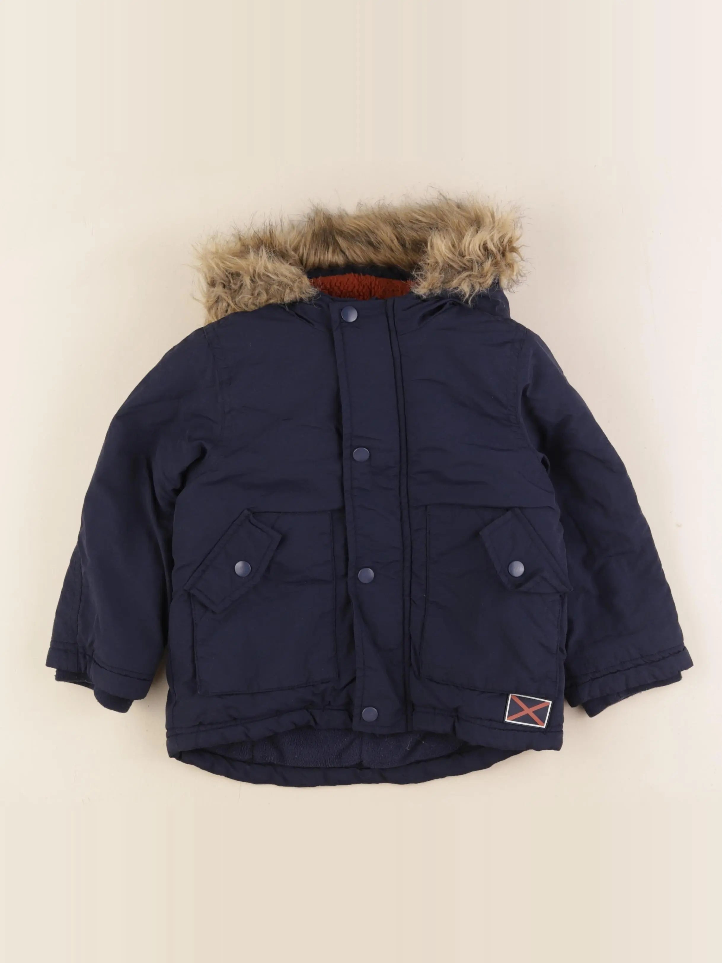 La Redoute - manteau bleu - 3 ans