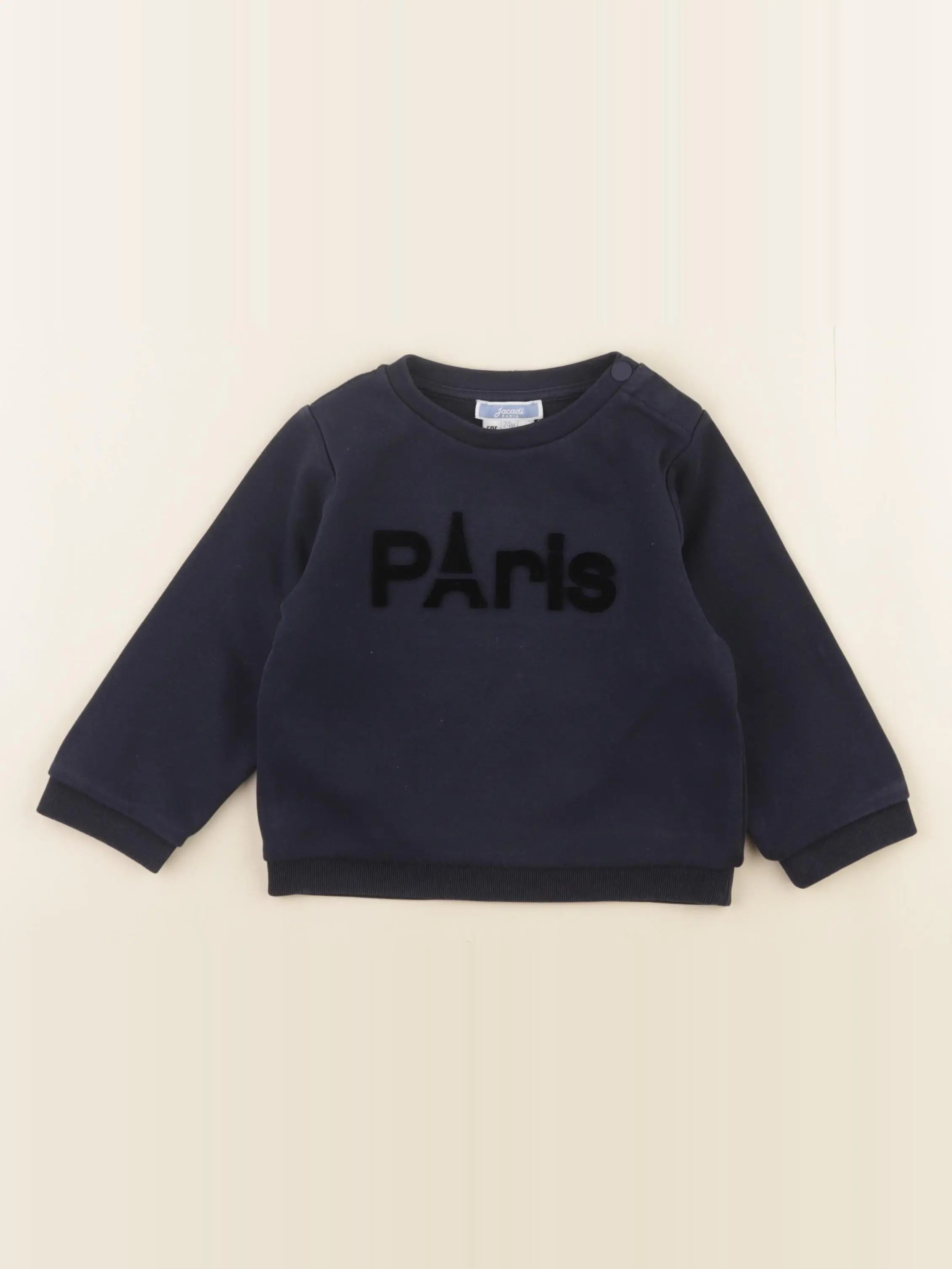 Jacadi - sweat bleu - 24 mois