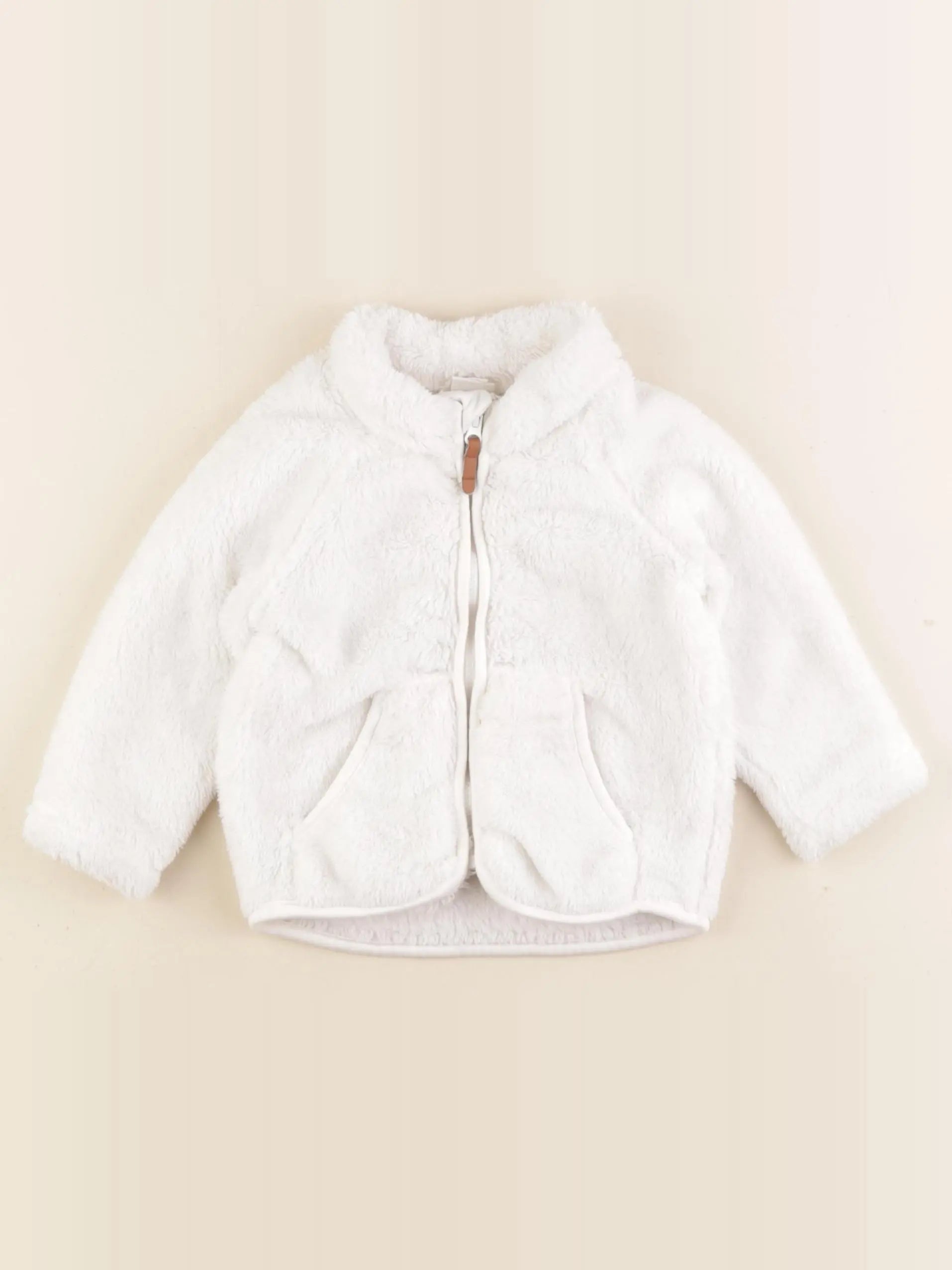 H&M - gilet blanc - 6 mois