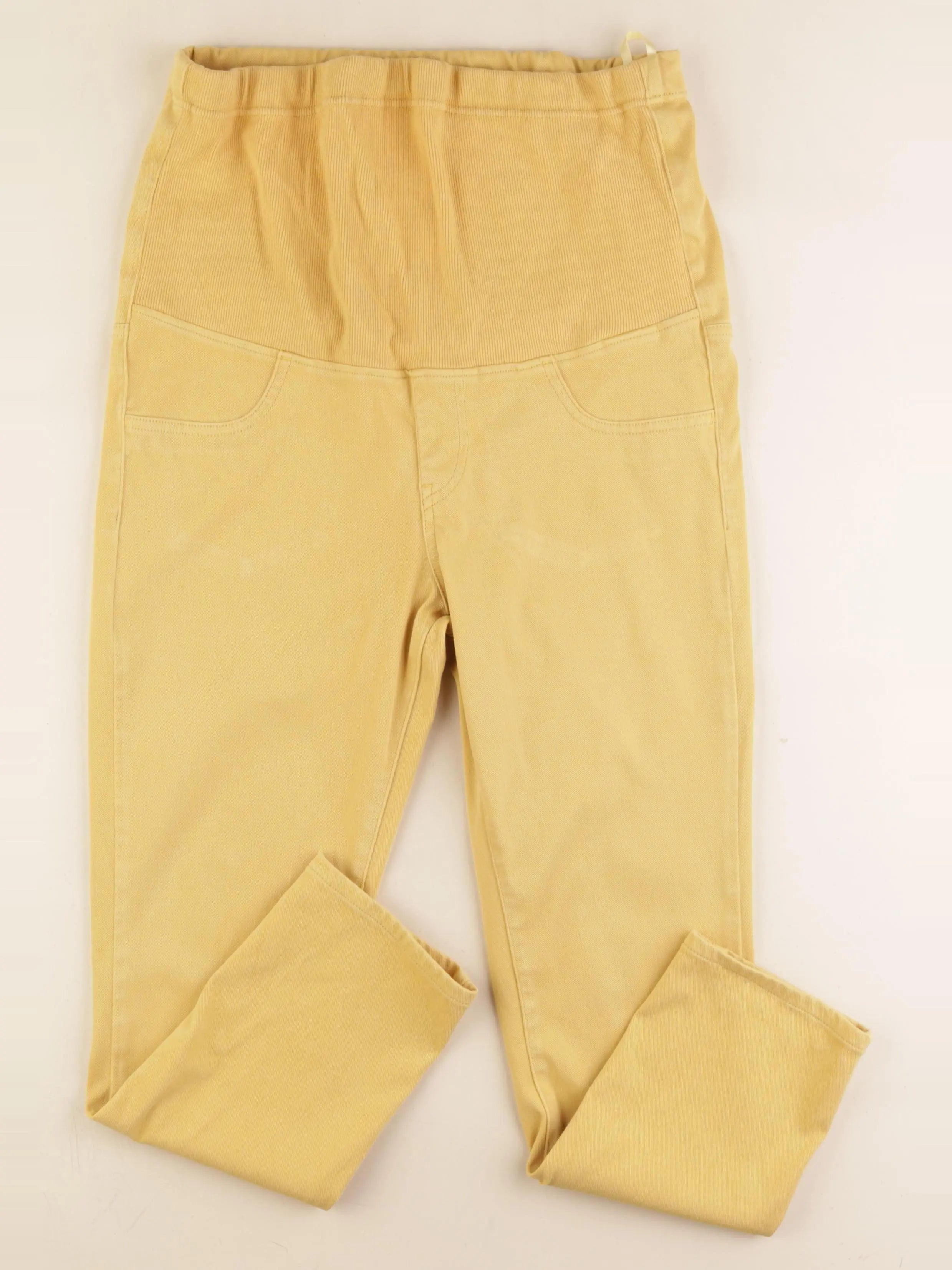 Uniqlo maternité - pantalon grossesse jaune - m