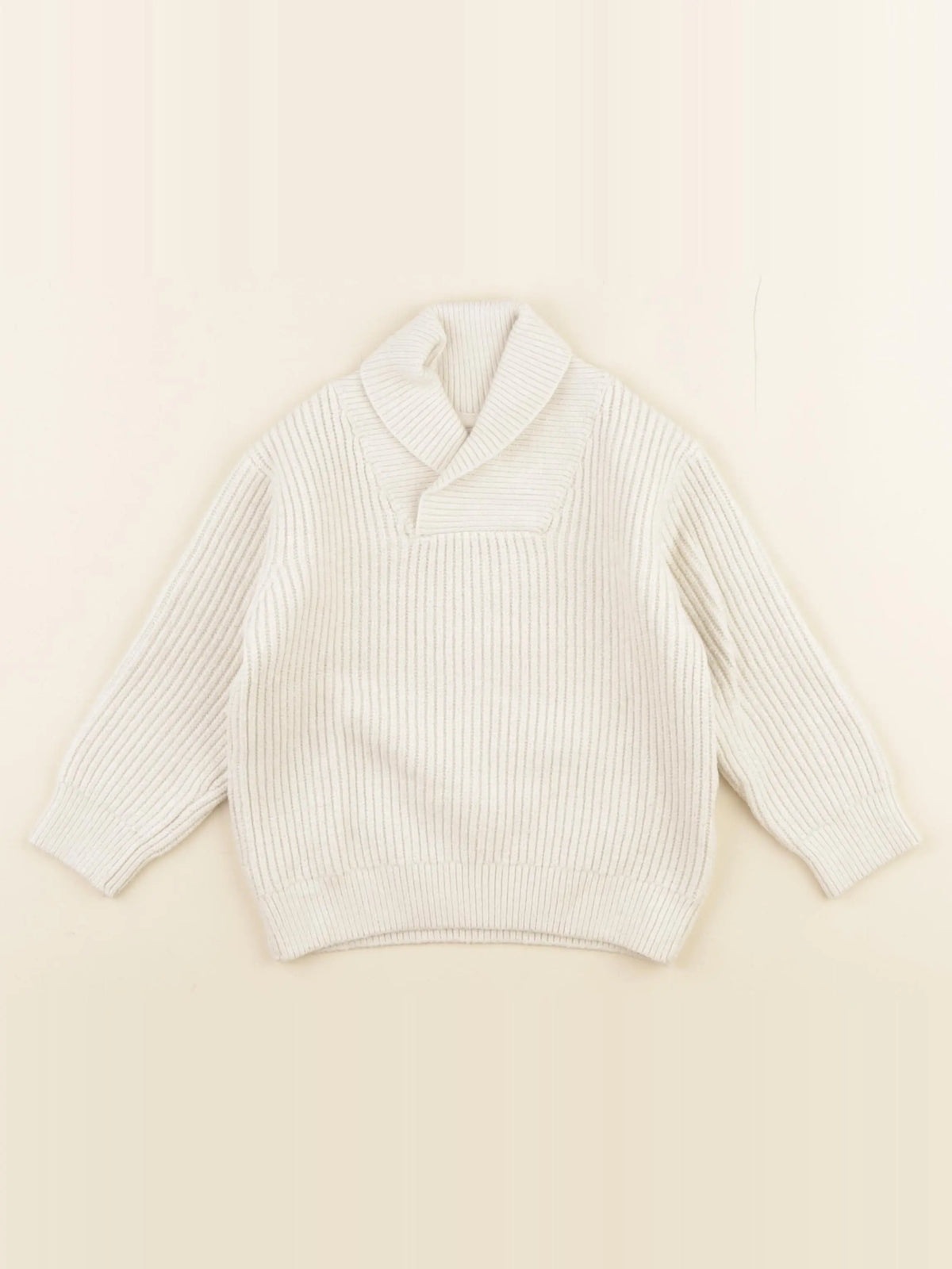 Vertbaudet - pull beige - 3 ans