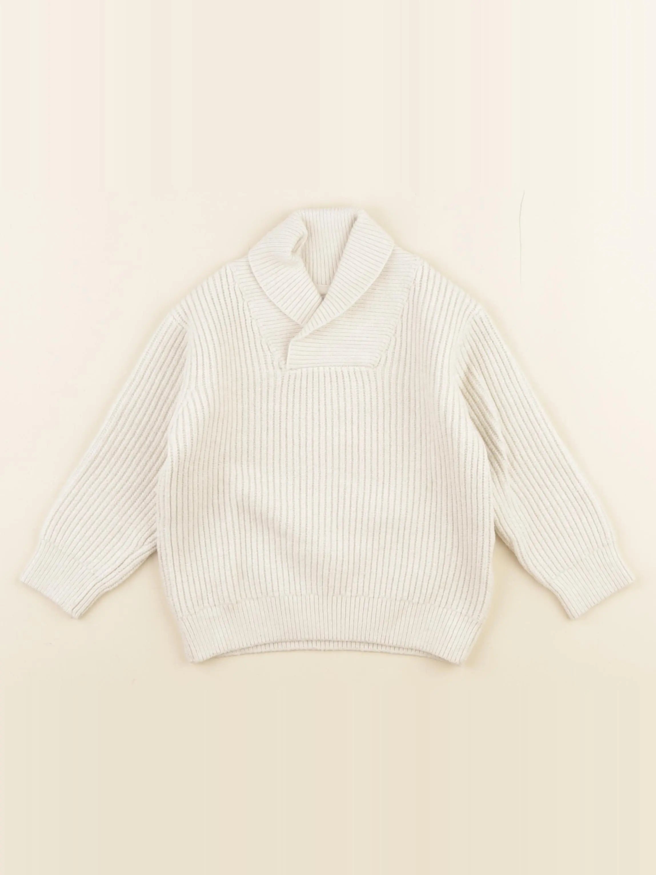 Vertbaudet - pull beige - 3 ans