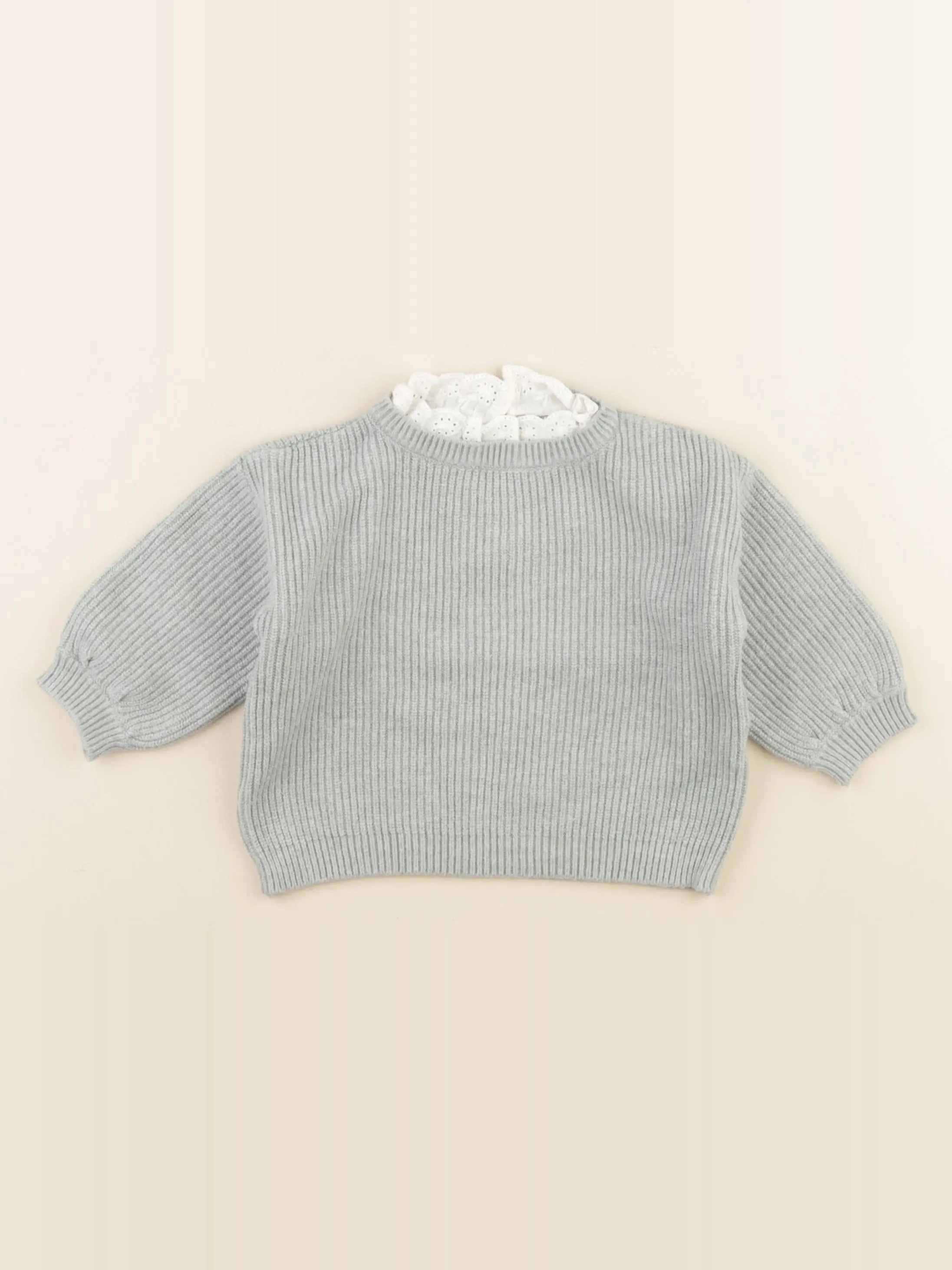 Vertbaudet - pull vert - 6 mois