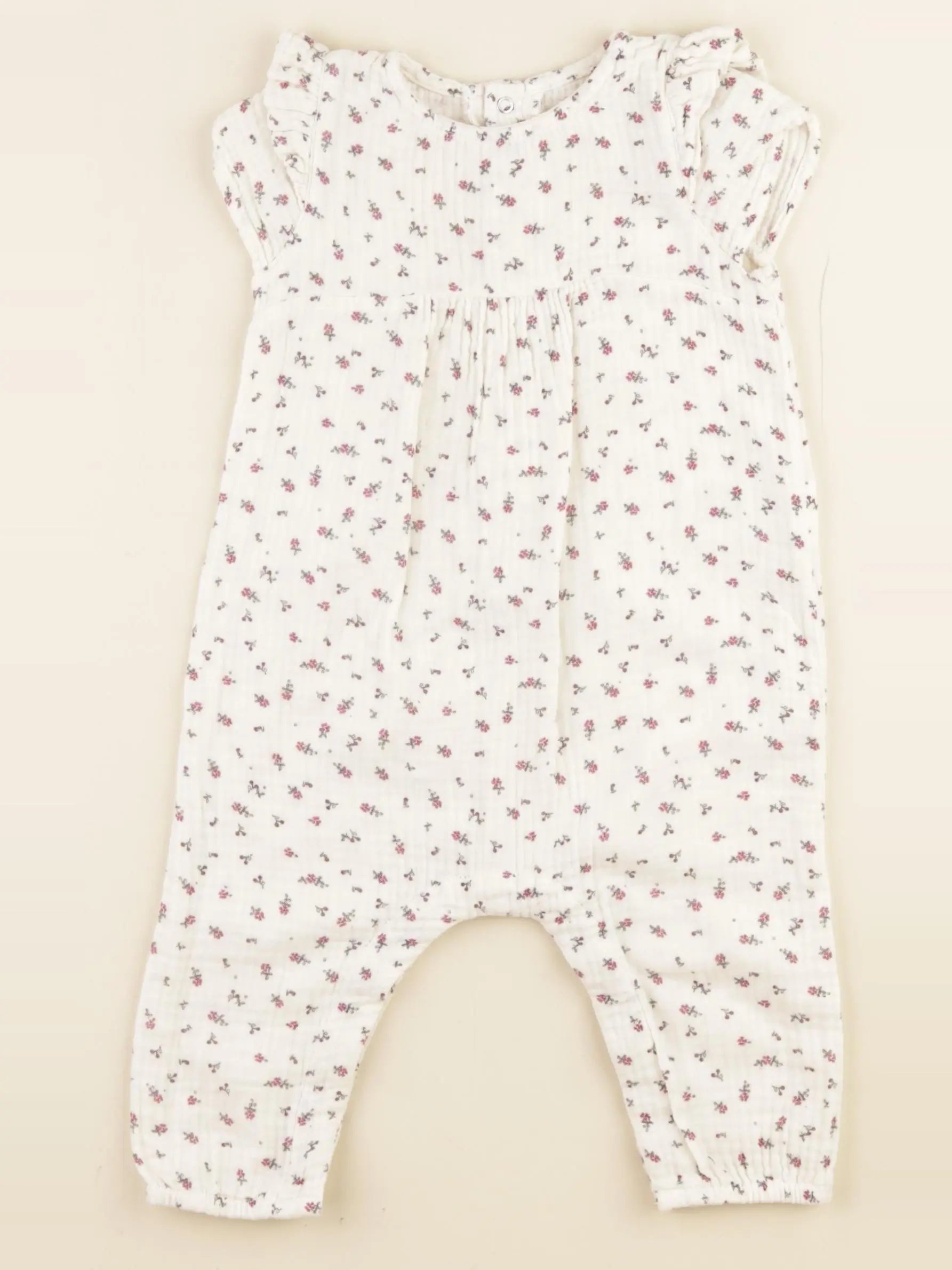 Vertbaudet - combinaison multicolore - 9 mois