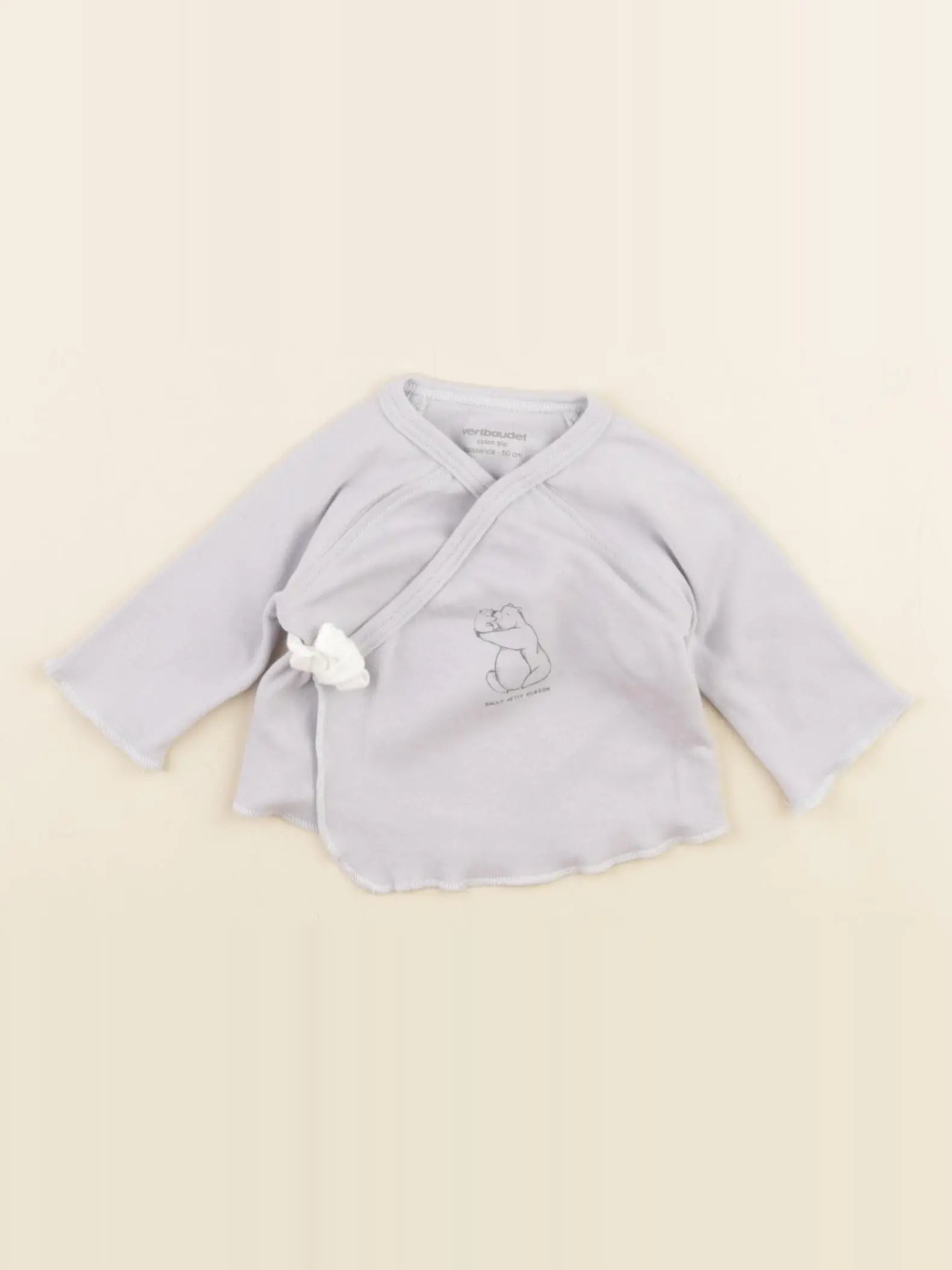 Vertbaudet - tee-shirt bleu - 0 mois