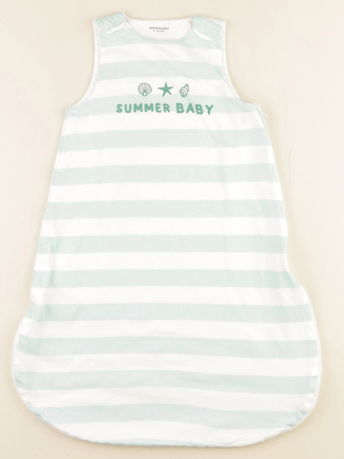 Vertbaudet - gigoteuse TOG 1 blanc, vert - 0/6 mois