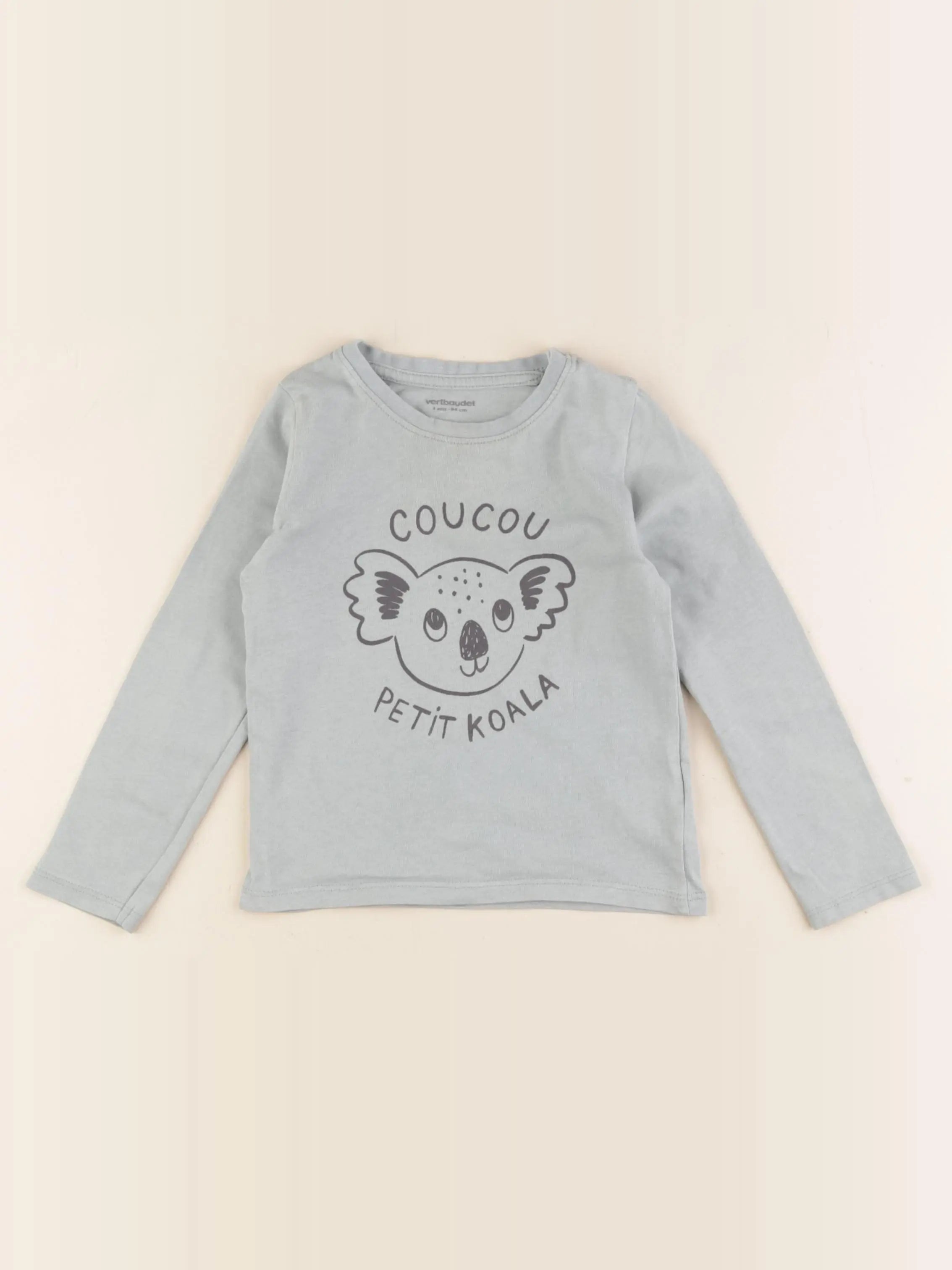 Vertbaudet - tee-shirt bleu - 3 ans