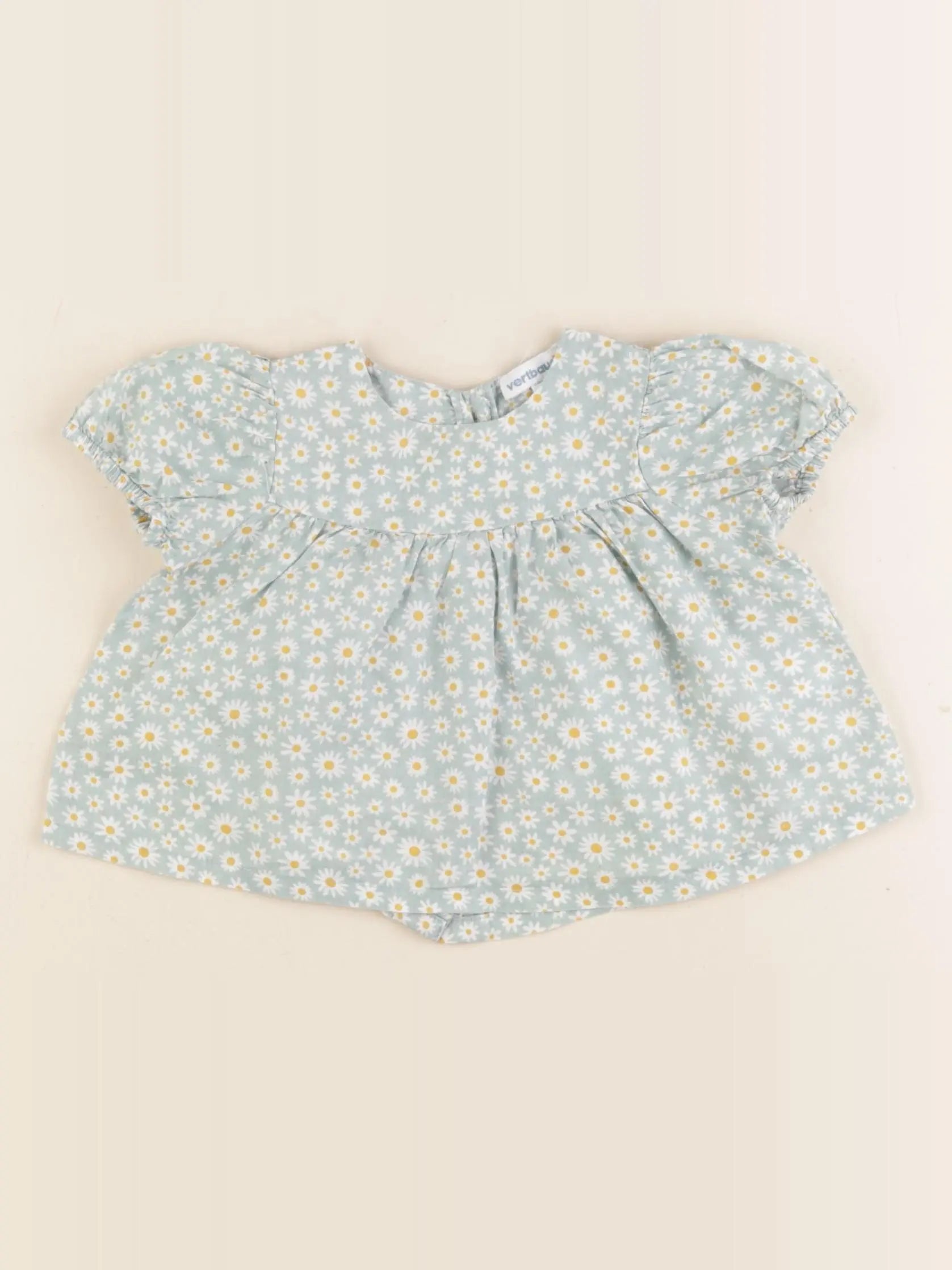 Vertbaudet - blouse bleu - 3 mois