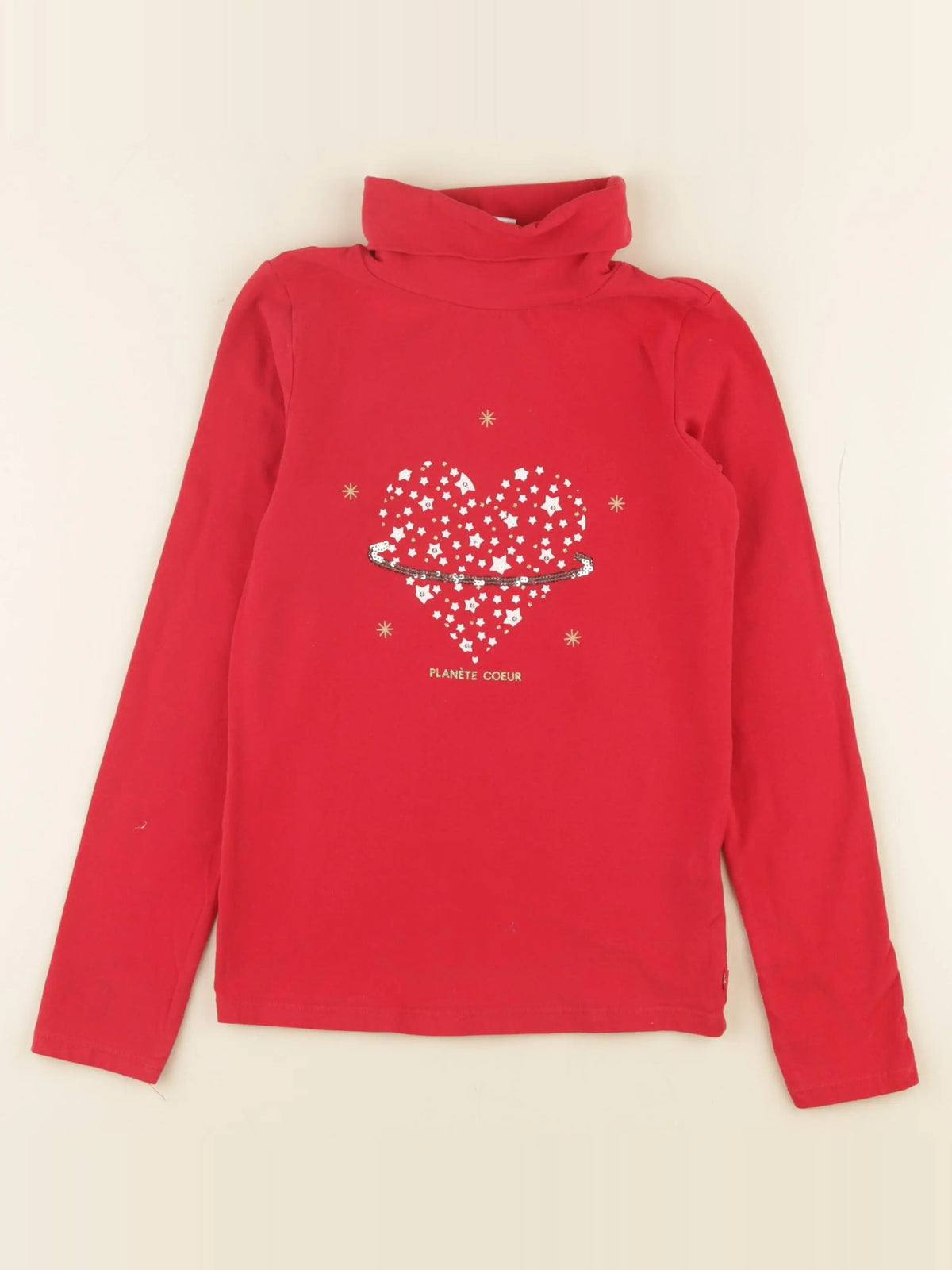 Okaidi - sous-pull rouge - 10 ans