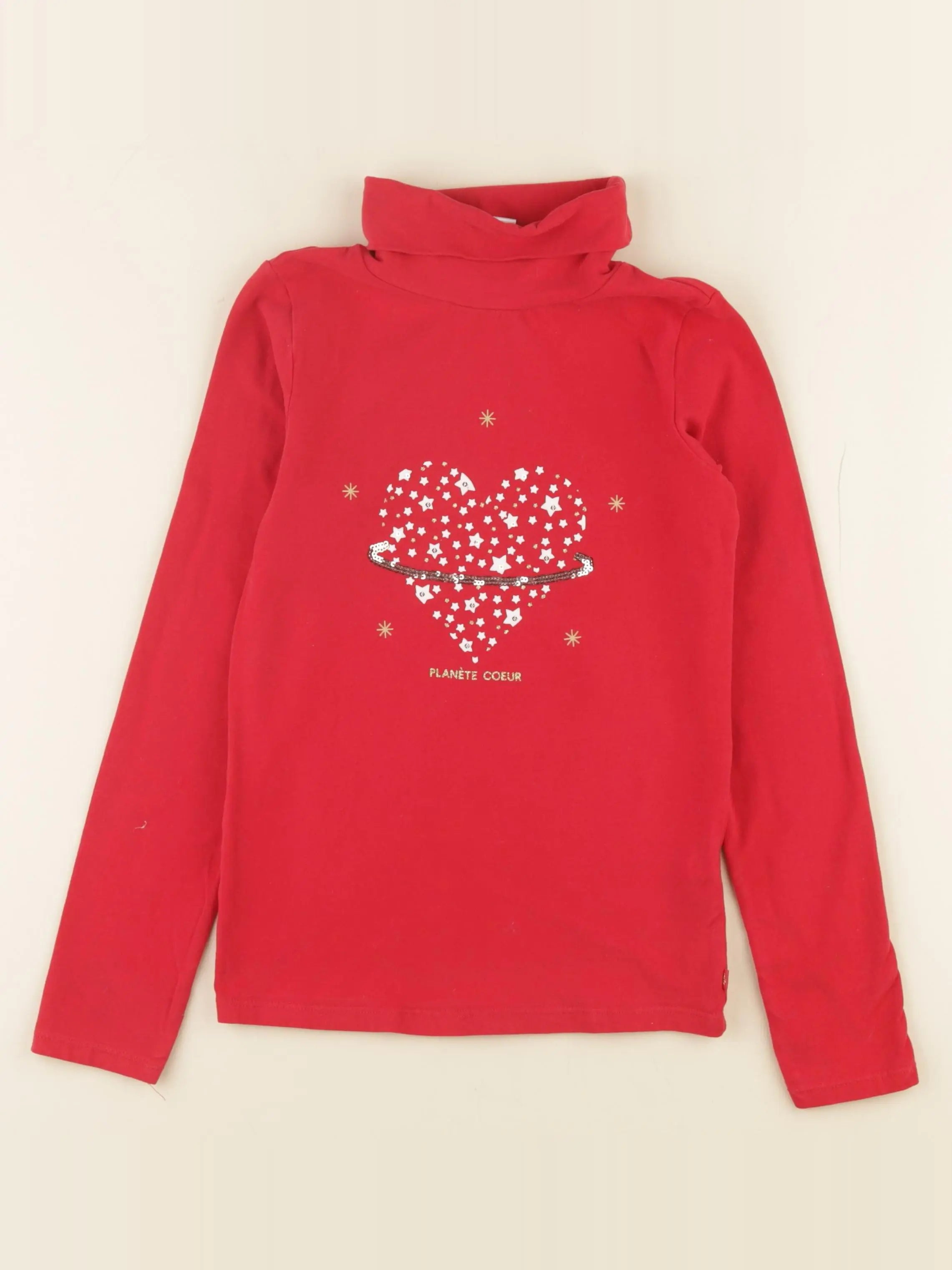 Okaidi - sous-pull rouge - 10 ans