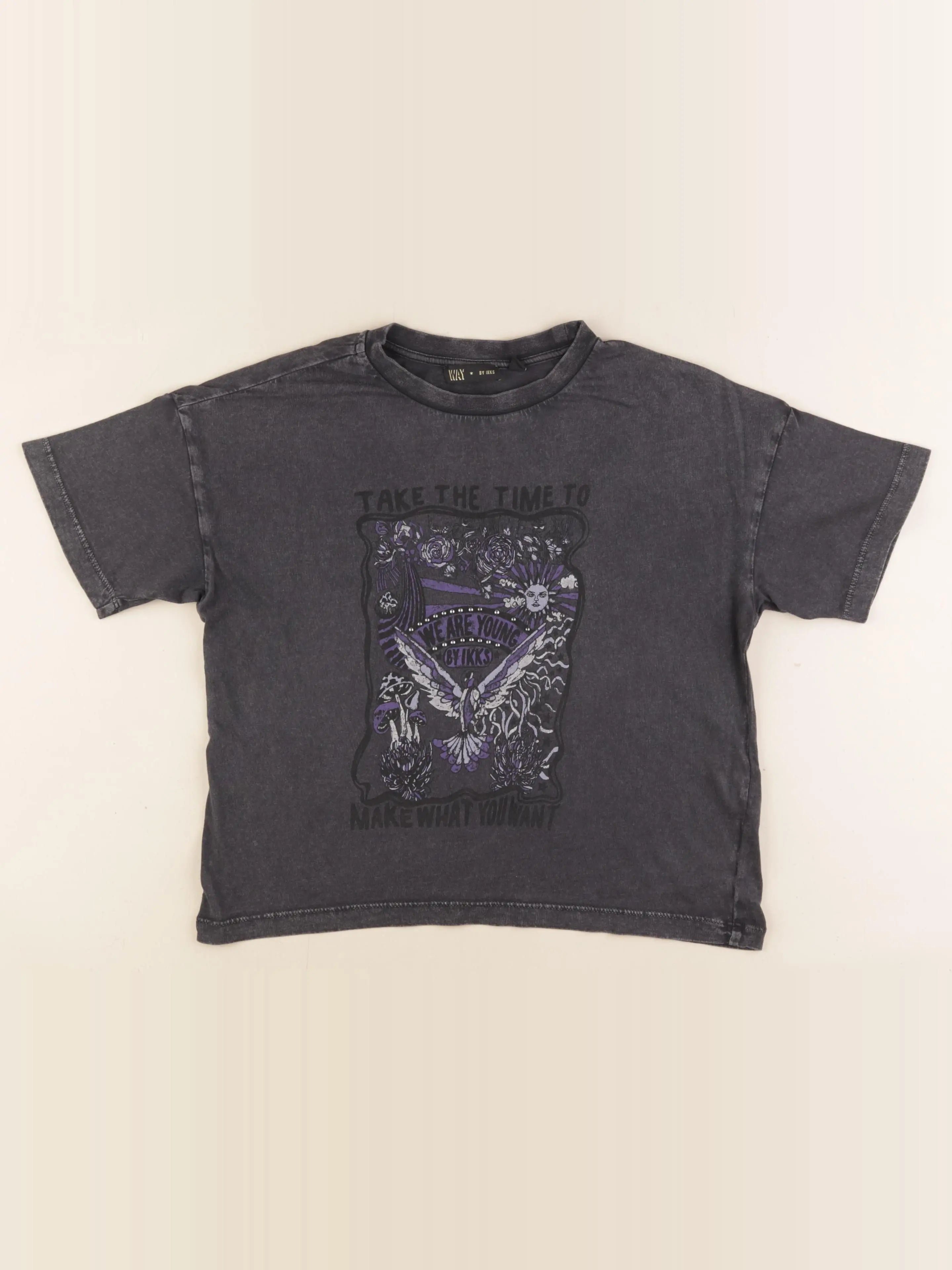 IKKS - tee-shirt noir - 10 ans