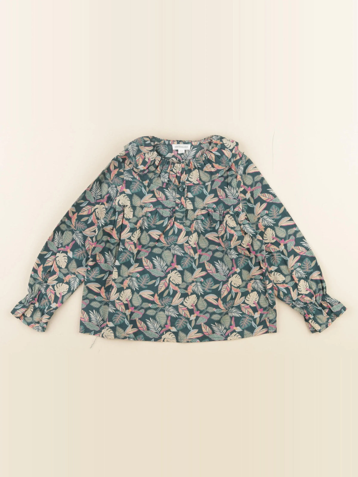 Vertbaudet - blouse vert - 5 ans
