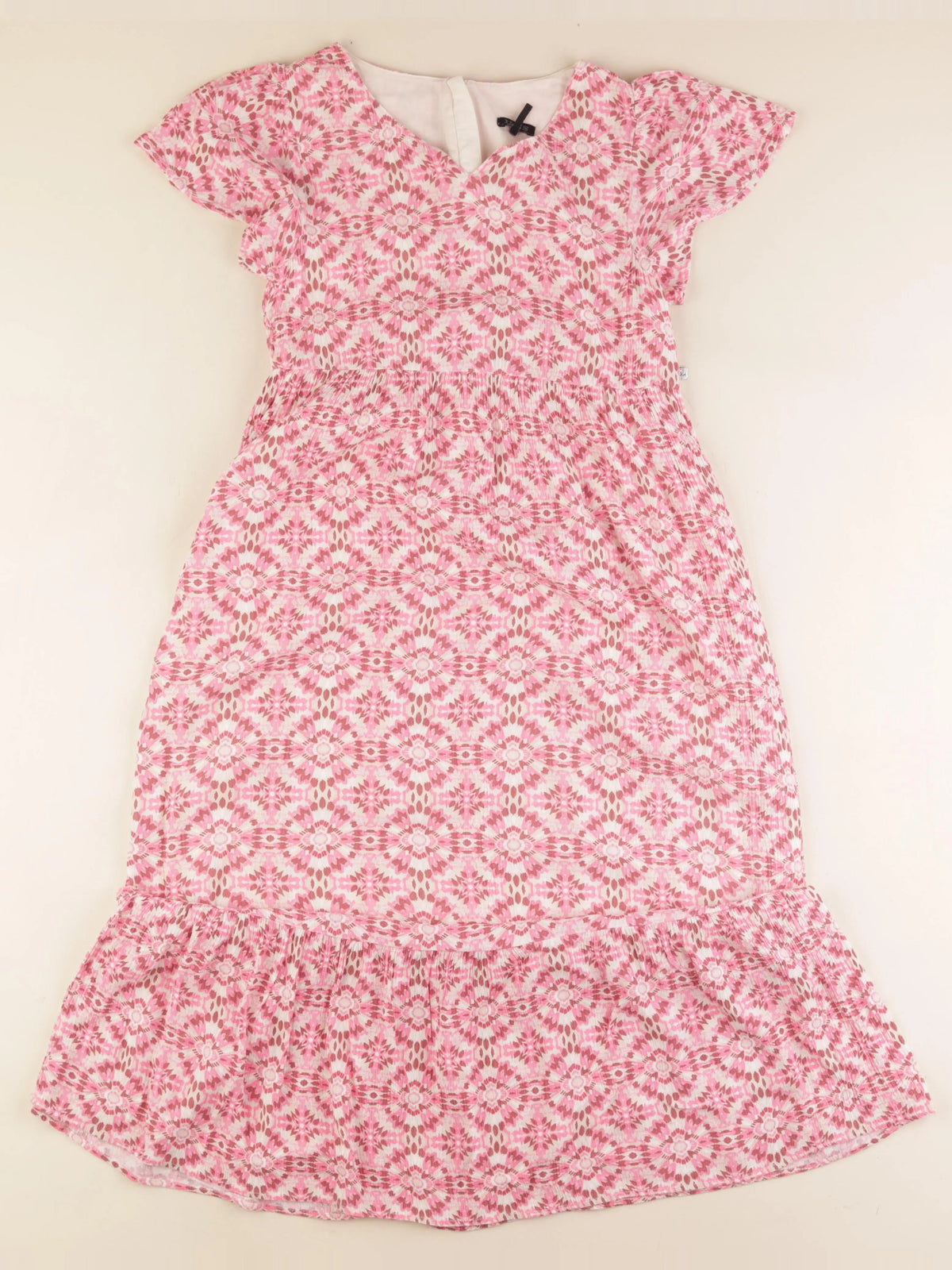 IKKS - robe rose - 10 ans