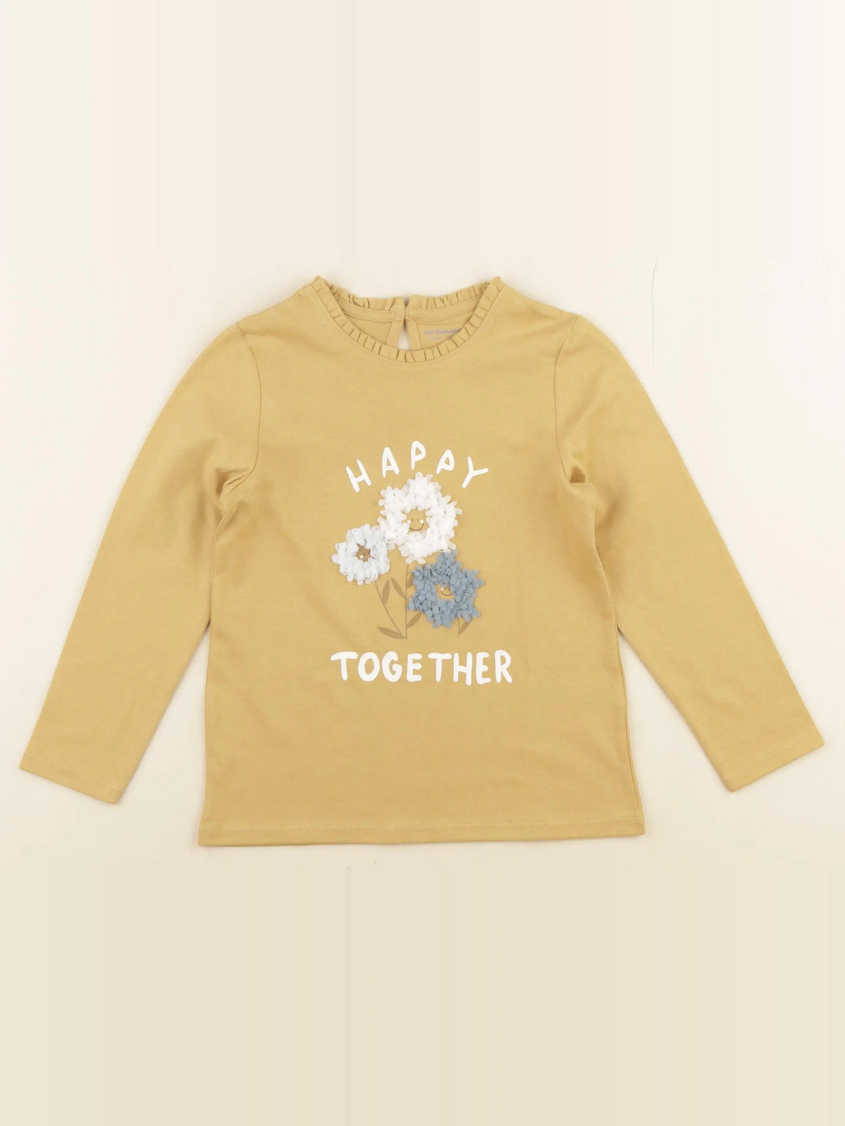 Vertbaudet - tee-shirt jaune - 5 ans