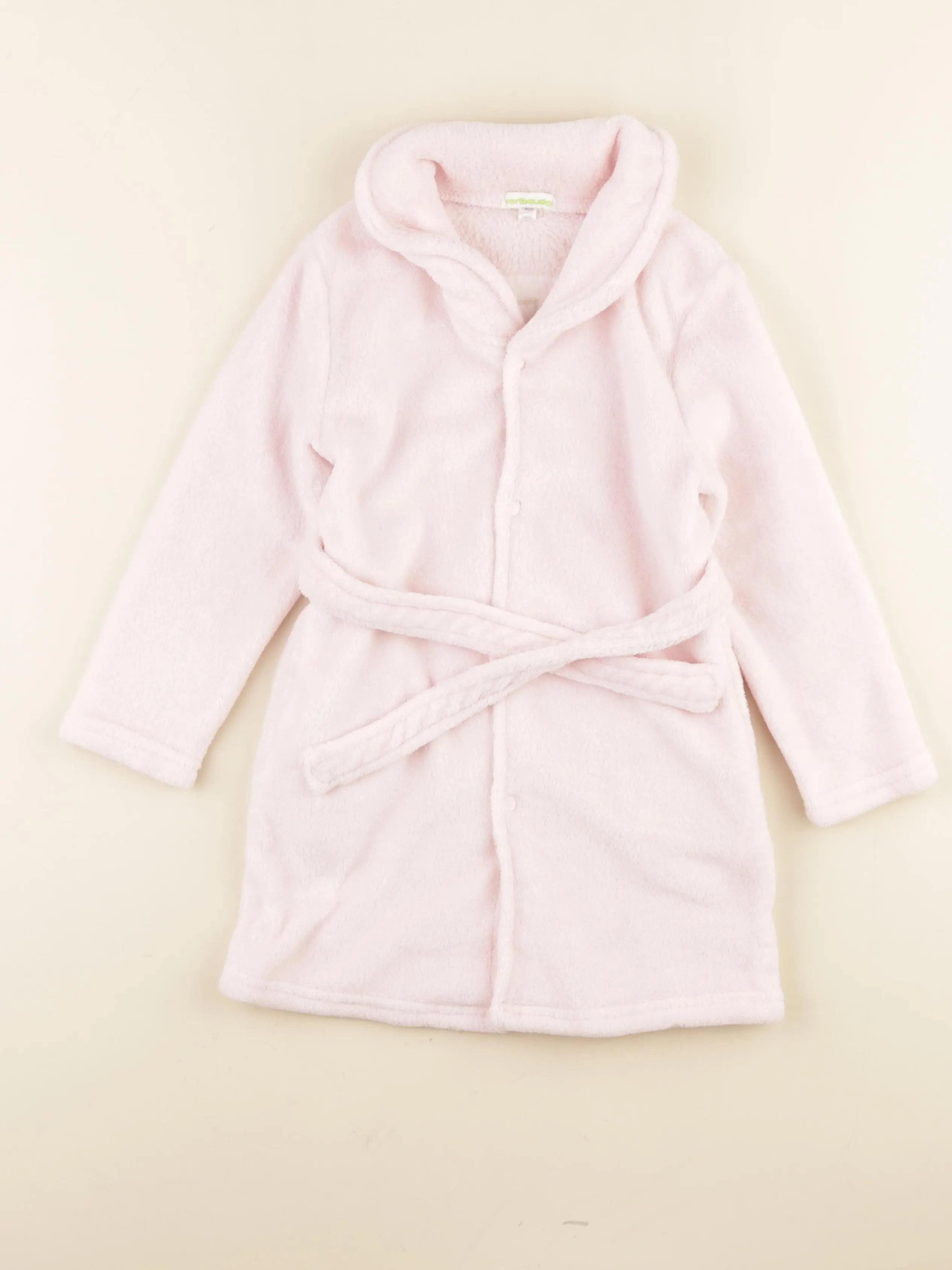 Vertbaudet - robe de chambre rose, or - 5 ans