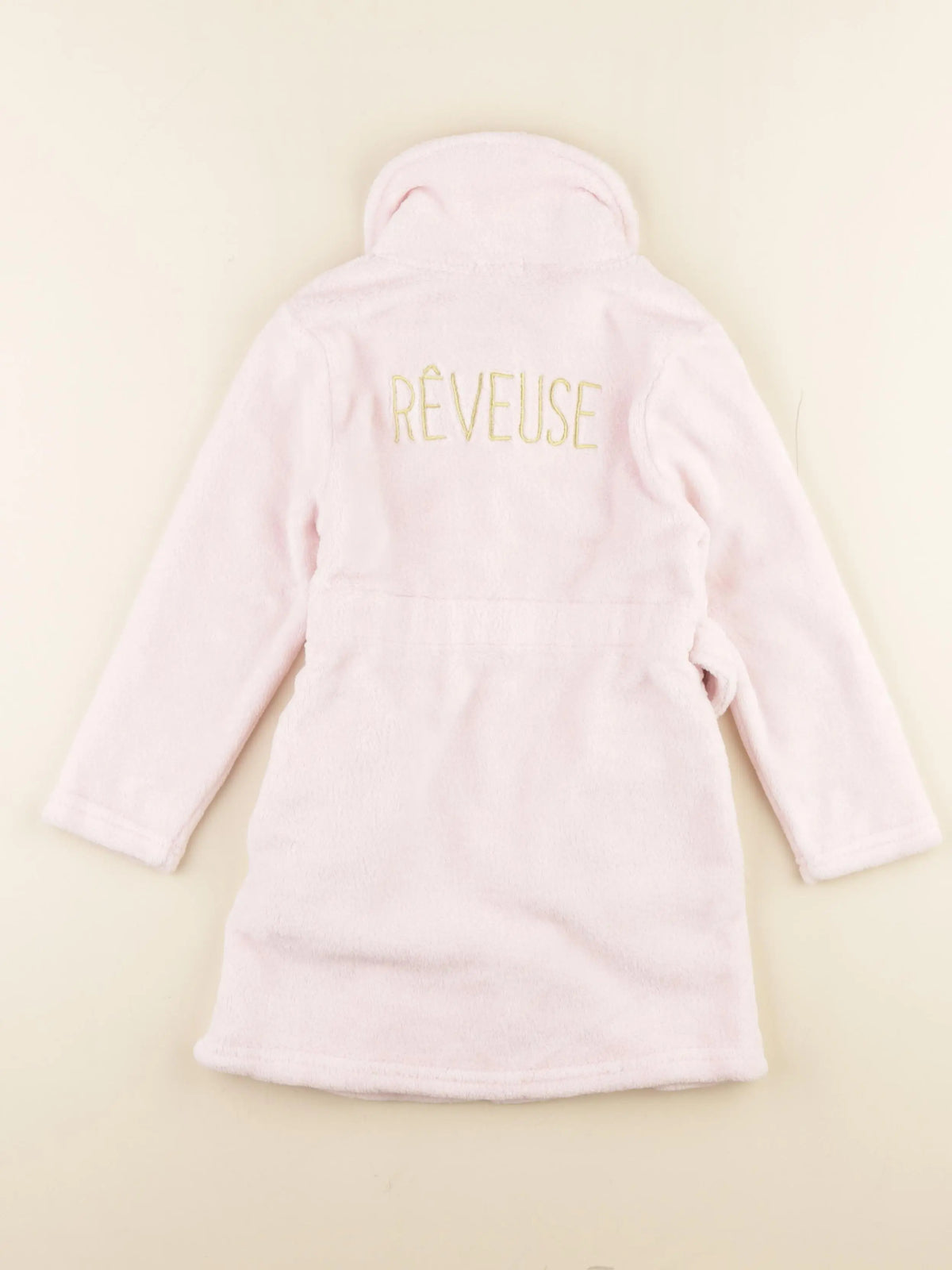 Vertbaudet - robe de chambre rose, or - 5 ans