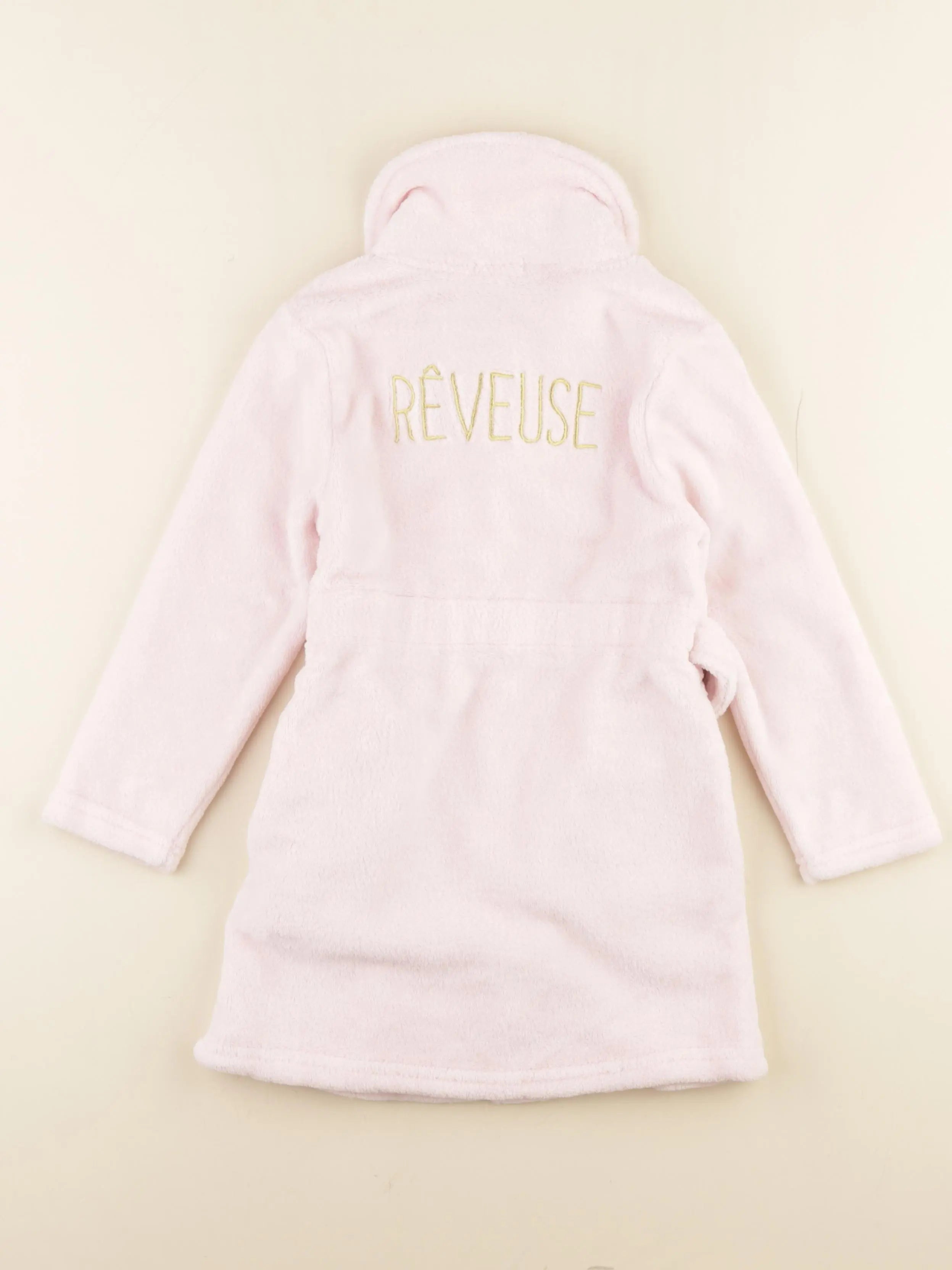 Vertbaudet - robe de chambre rose, or - 5 ans