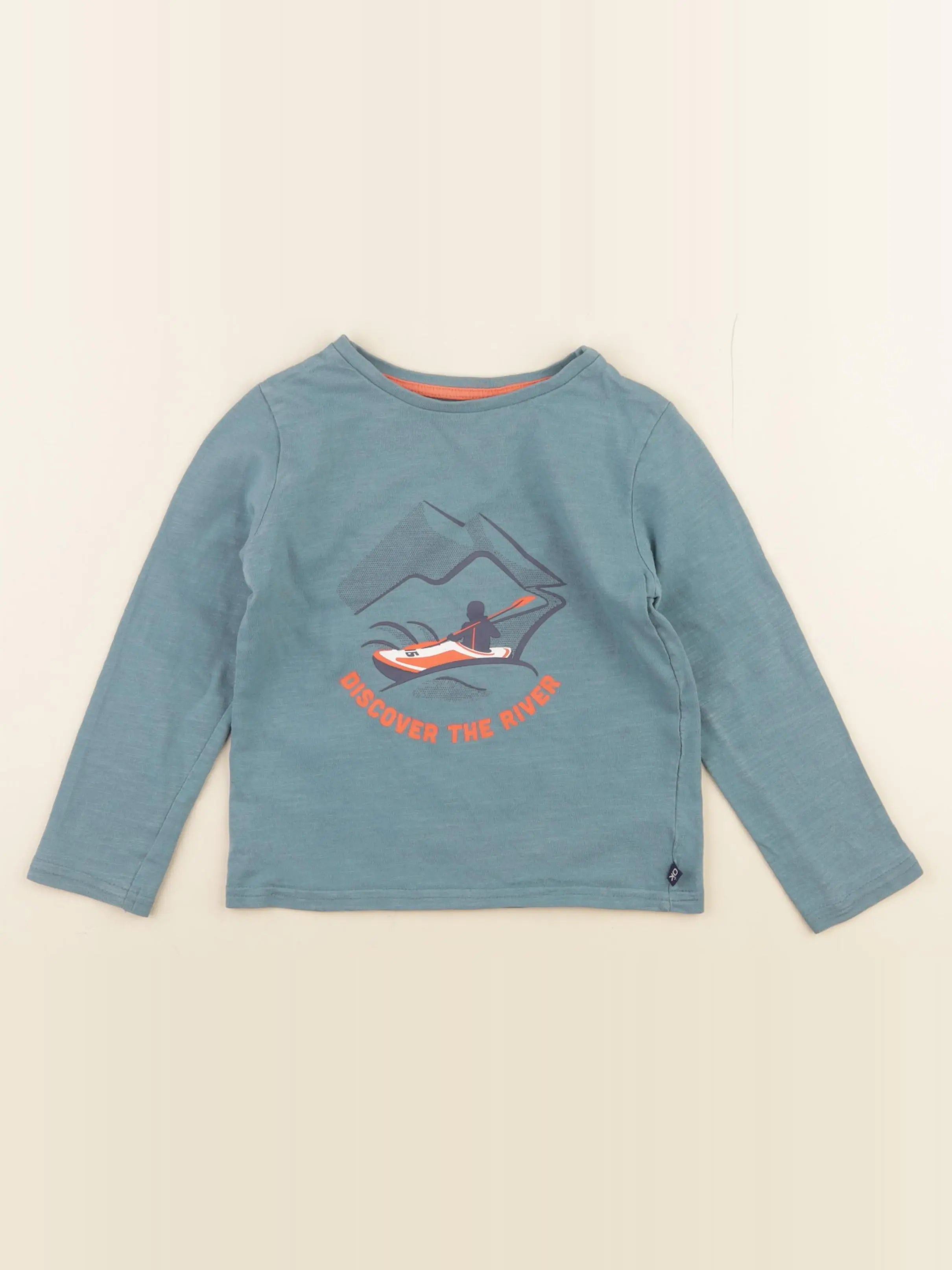 Okaidi - tee-shirt bleu - 3 ans