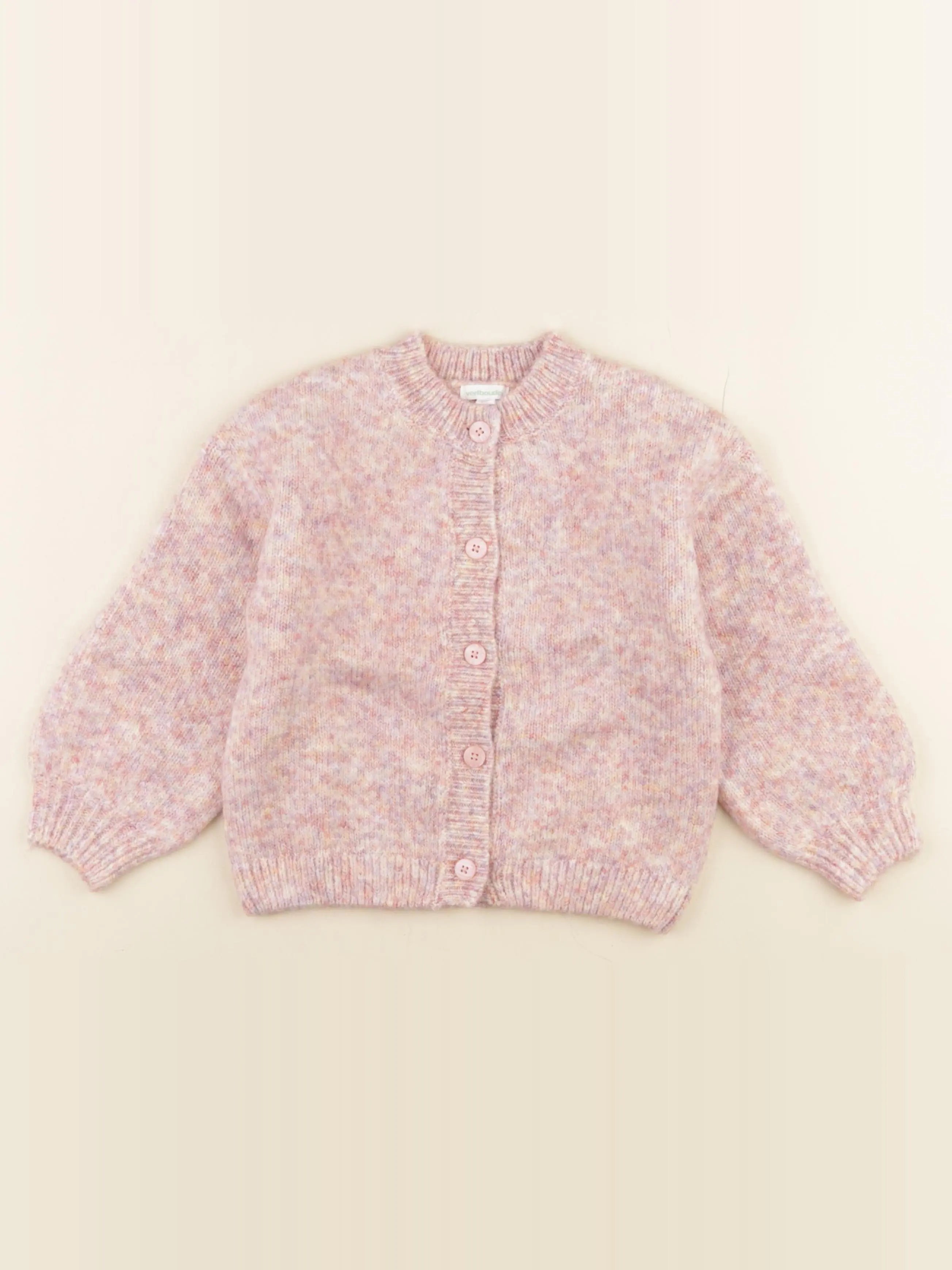Vertbaudet - gilet rose - 5 ans