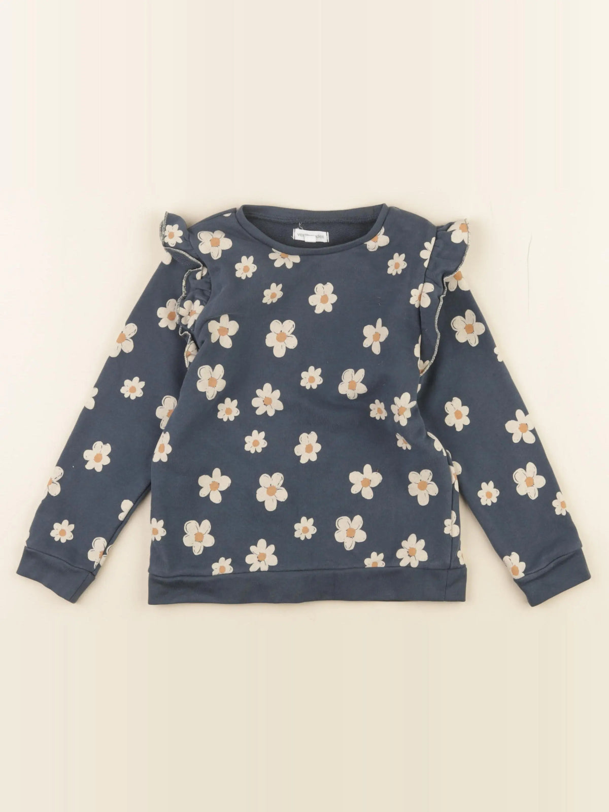 Vertbaudet - sweat bleu - 6 ans