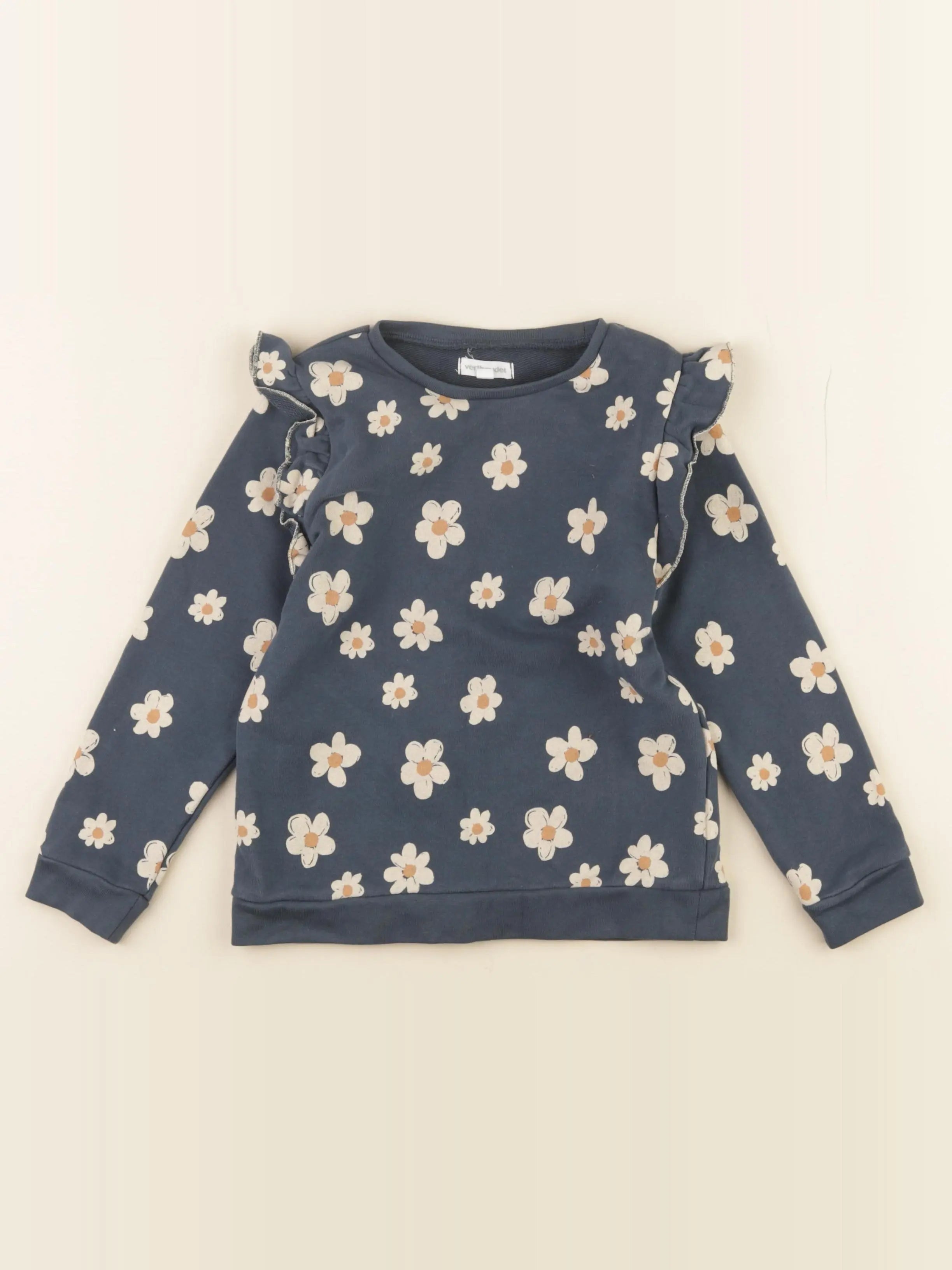 Vertbaudet - sweat bleu - 6 ans