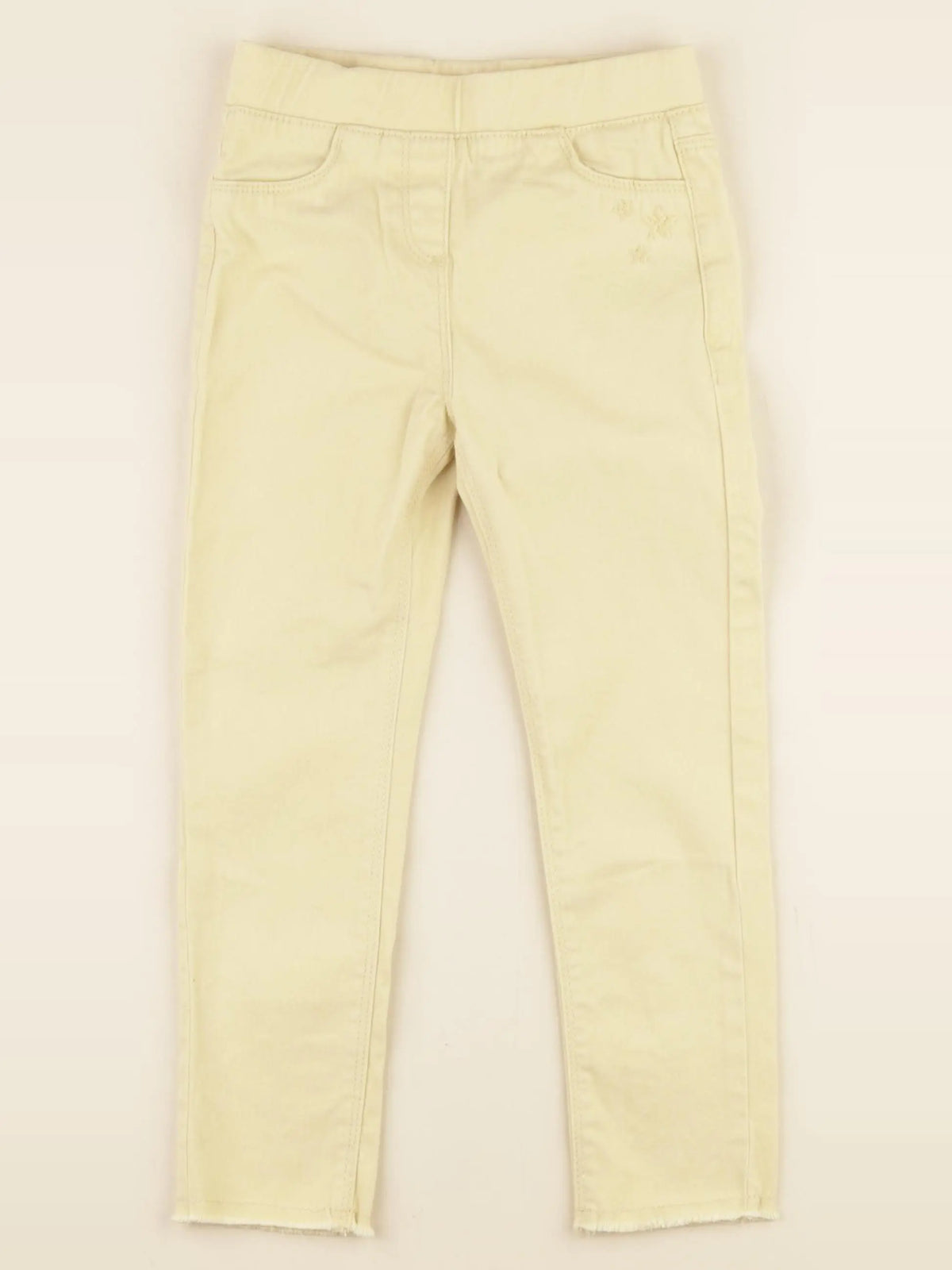 Vertbaudet - jegging jaune - 5 ans
