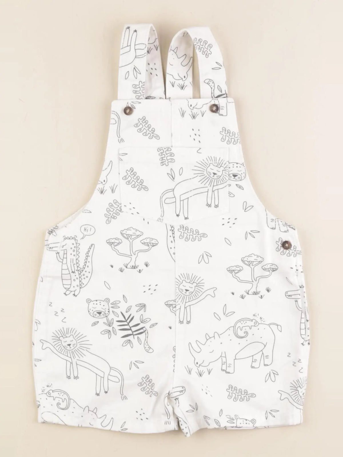 Vertbaudet - salopette blanc - 2 ans