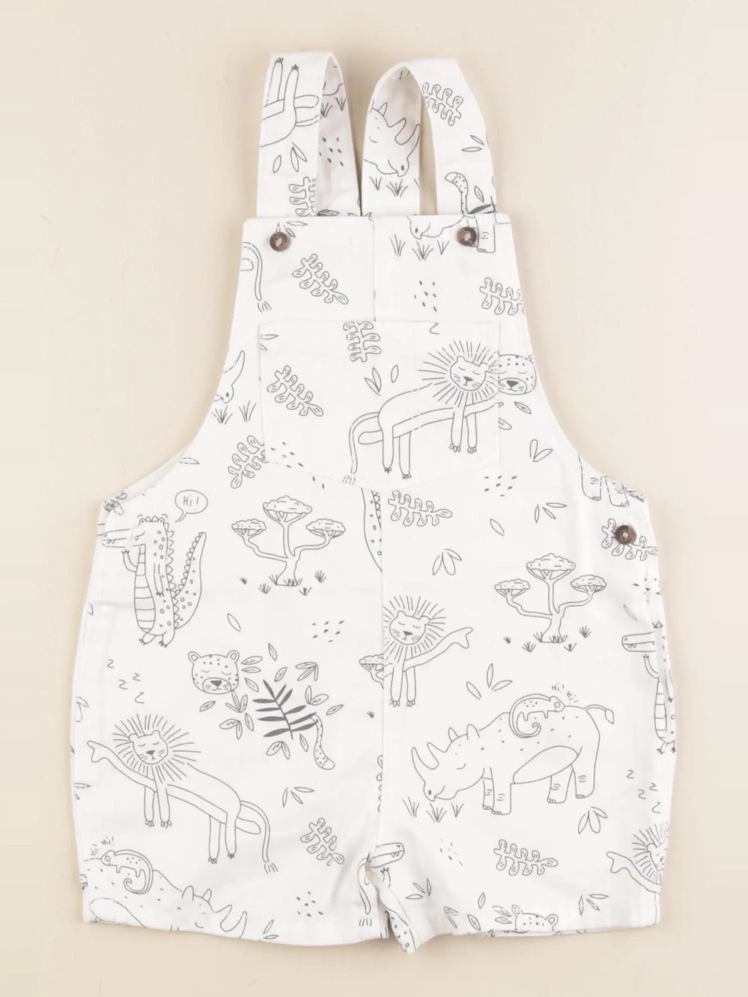 Vertbaudet - salopette blanc - 2 ans