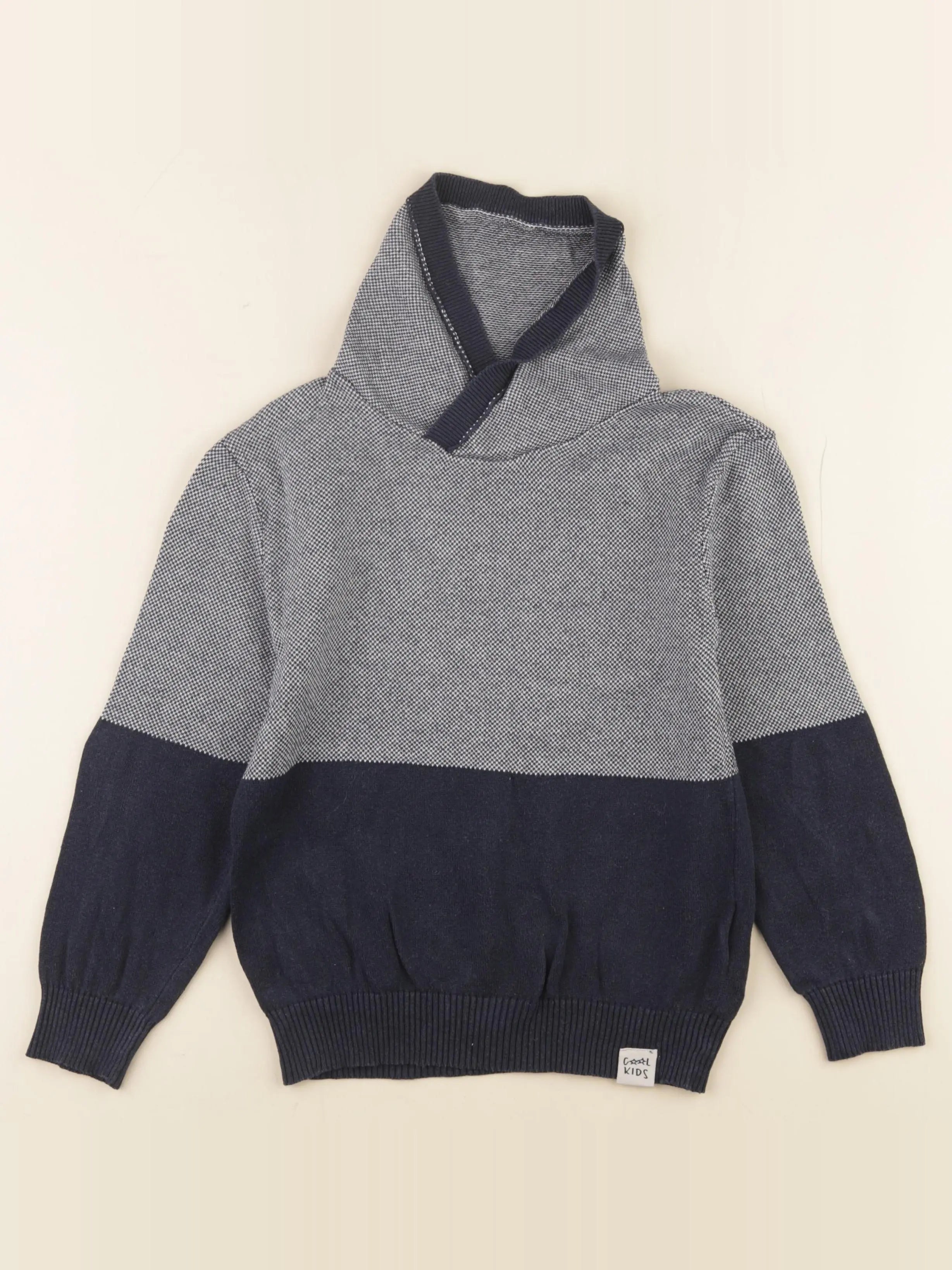 Vertbaudet - pull bleu - 8 ans