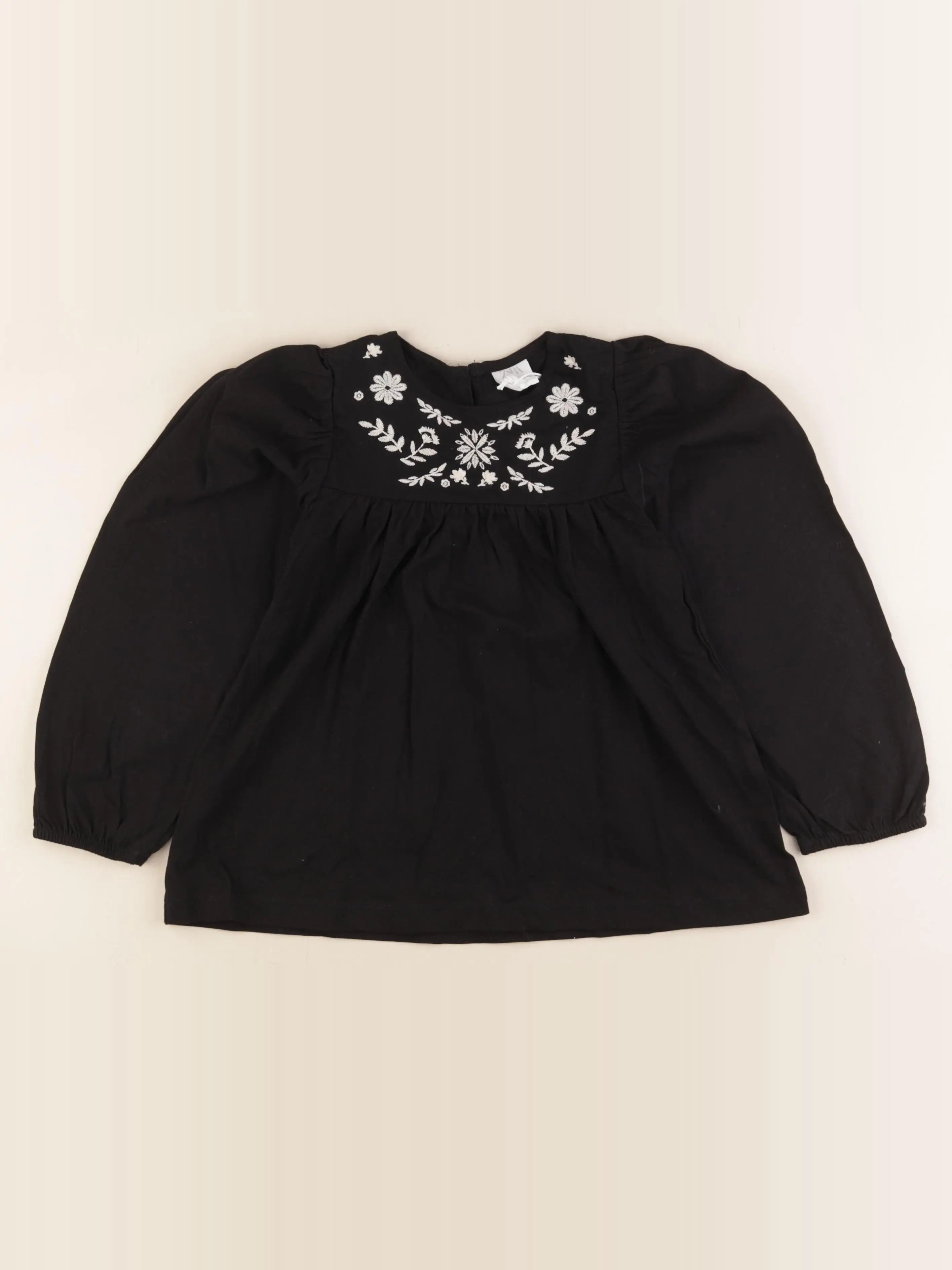 Zara - tee-shirt noir - 8/9 ans