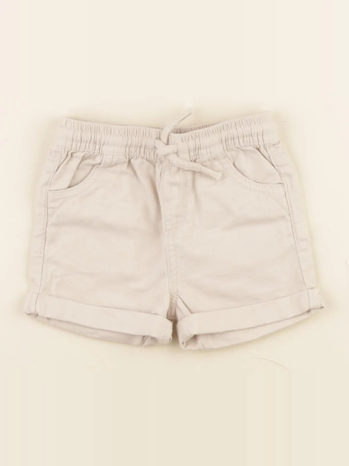 Vertbaudet - short beige - 12 mois