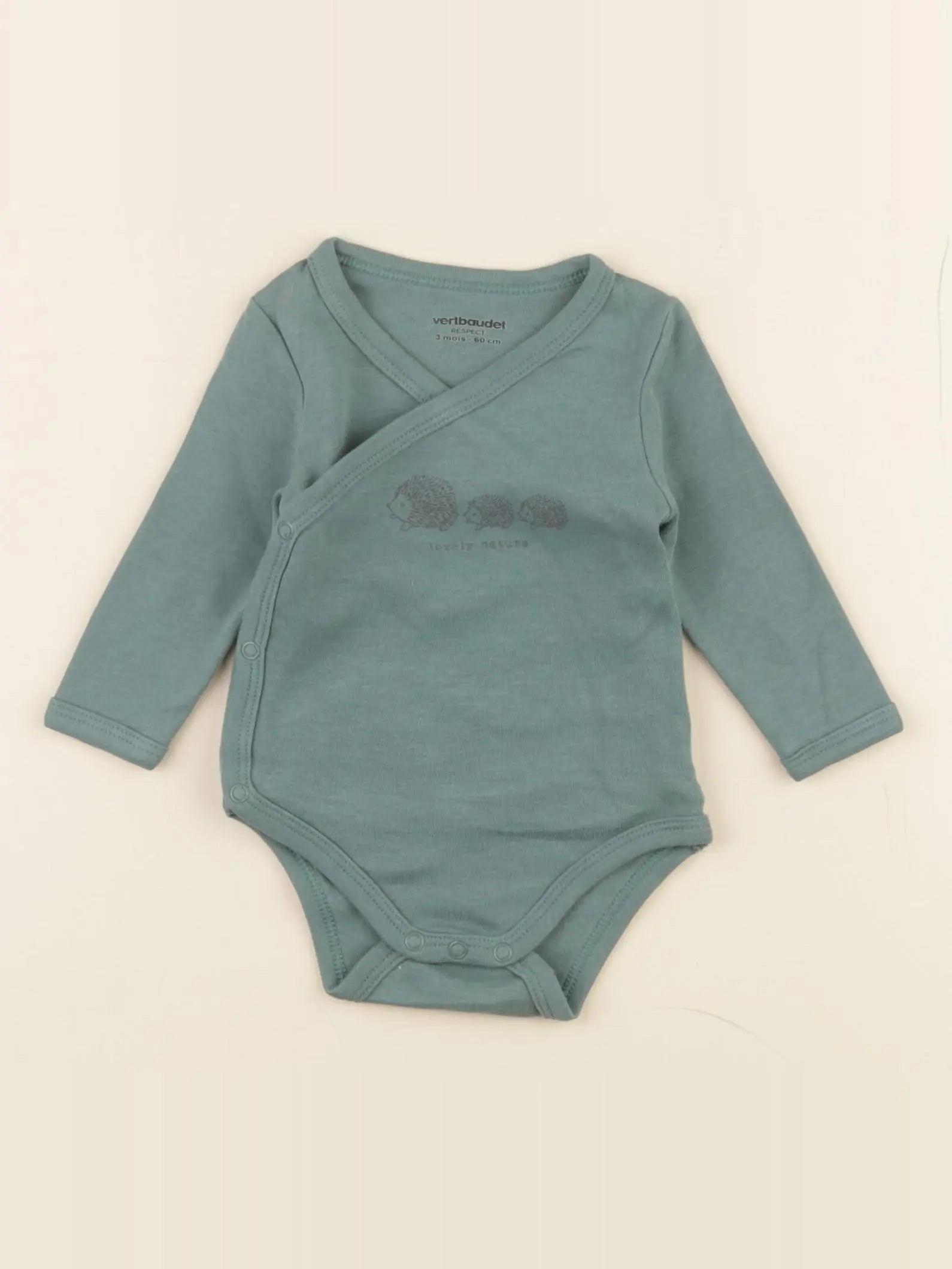 Vertbaudet - body vert - 3 mois