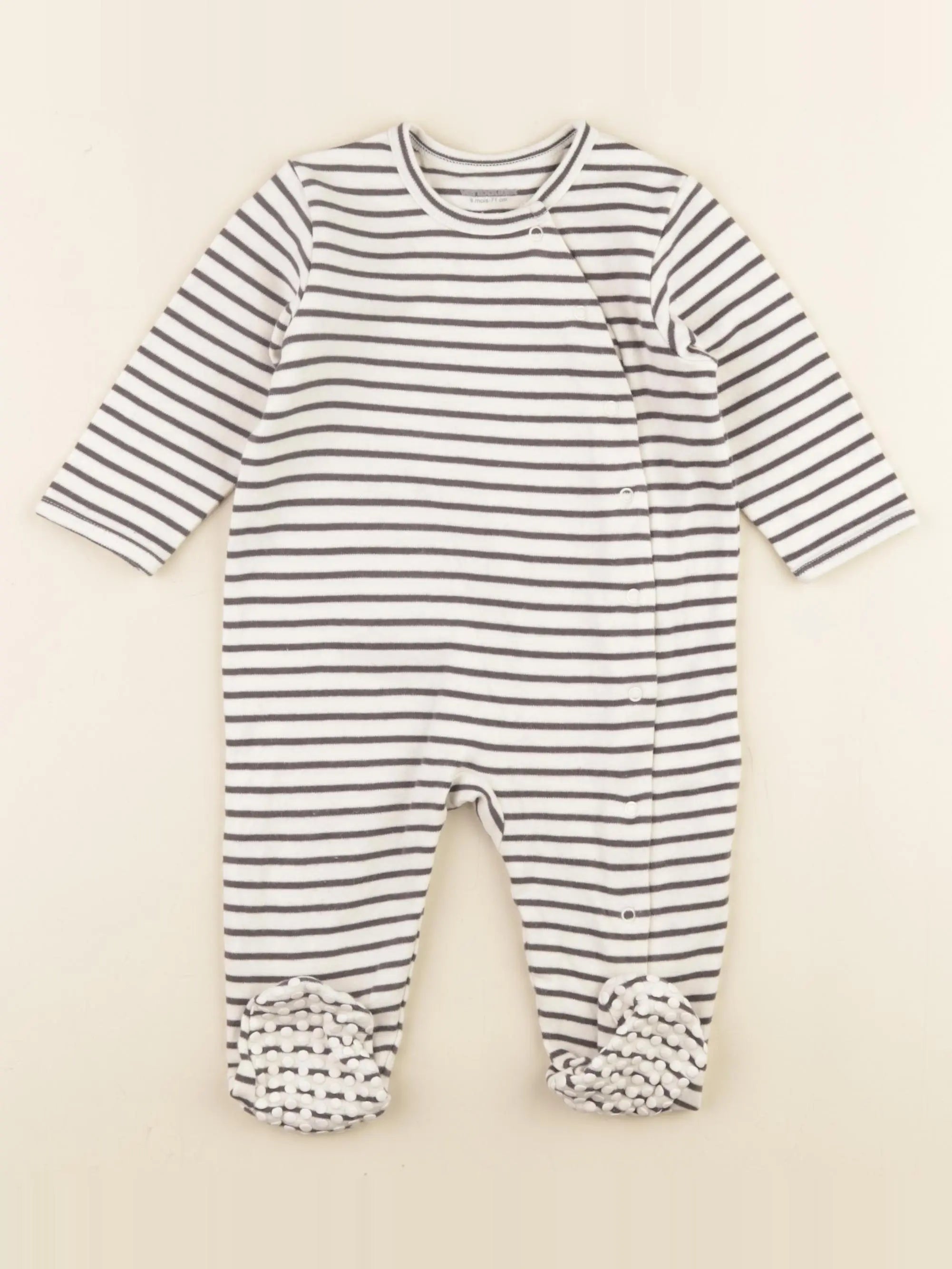 Vertbaudet - pyjama coton bleu - 9 mois