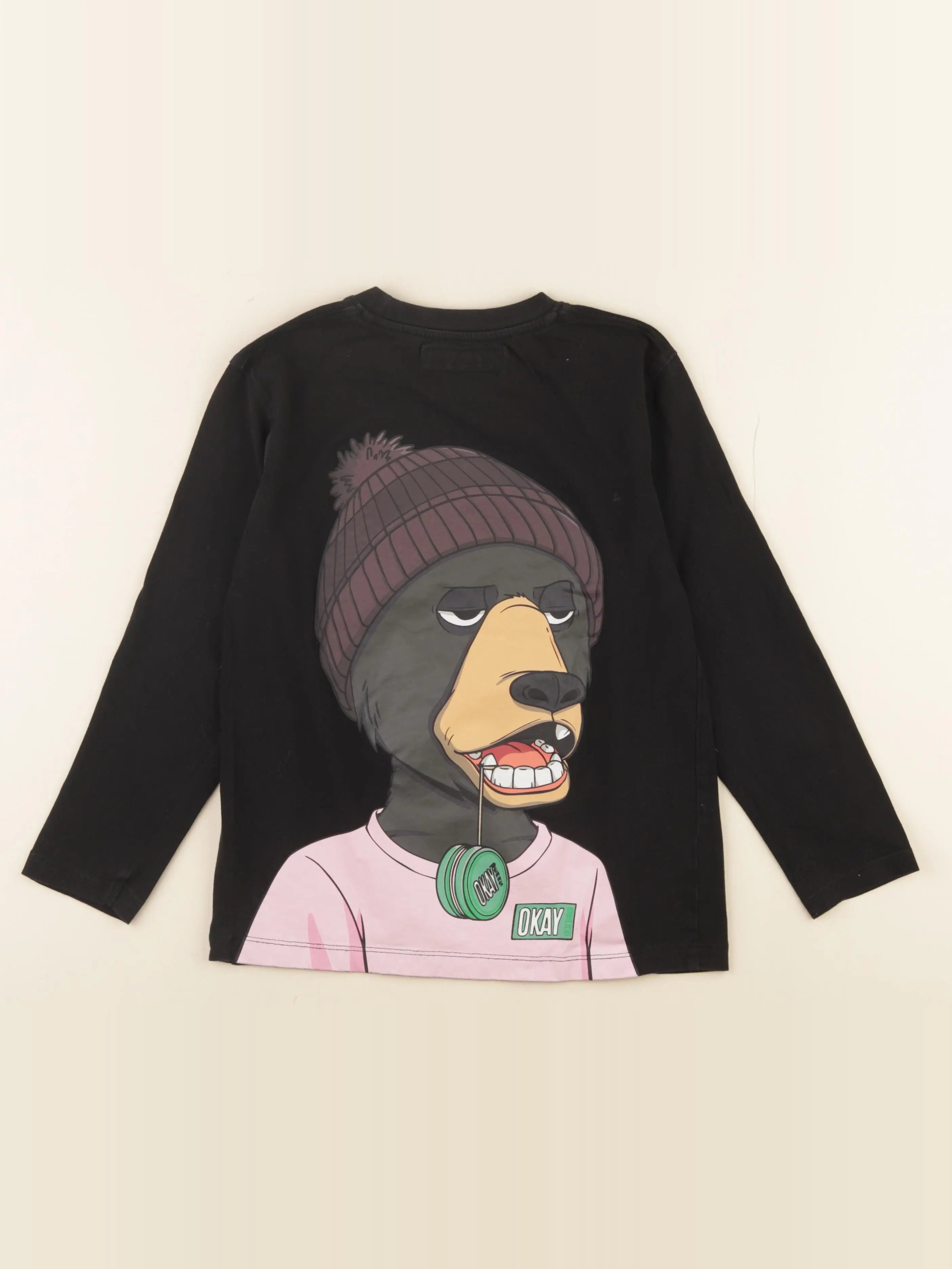 Zara - tee-shirt noir - 8/9 ans