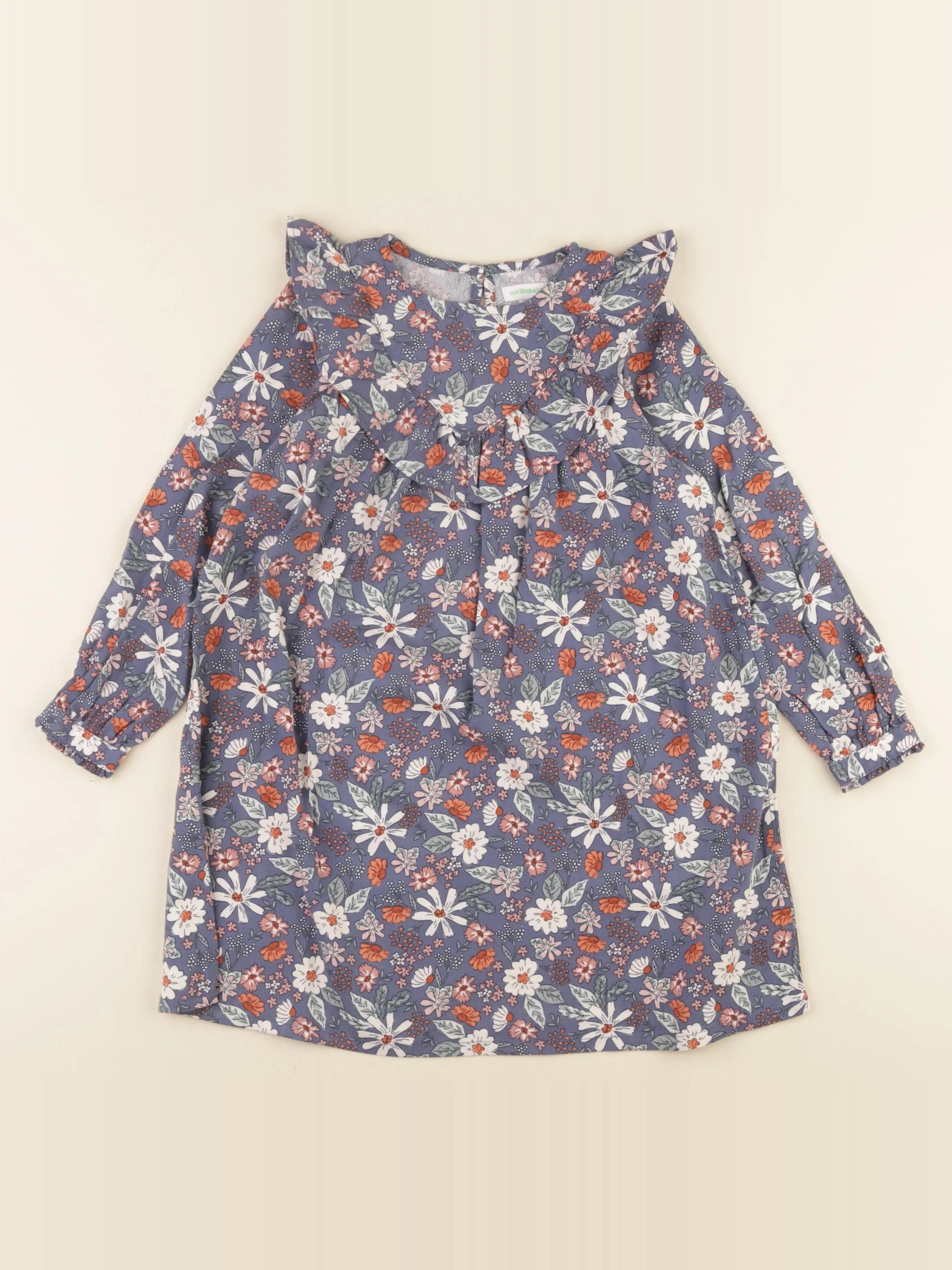 Vertbaudet - robe bleu - 5 ans