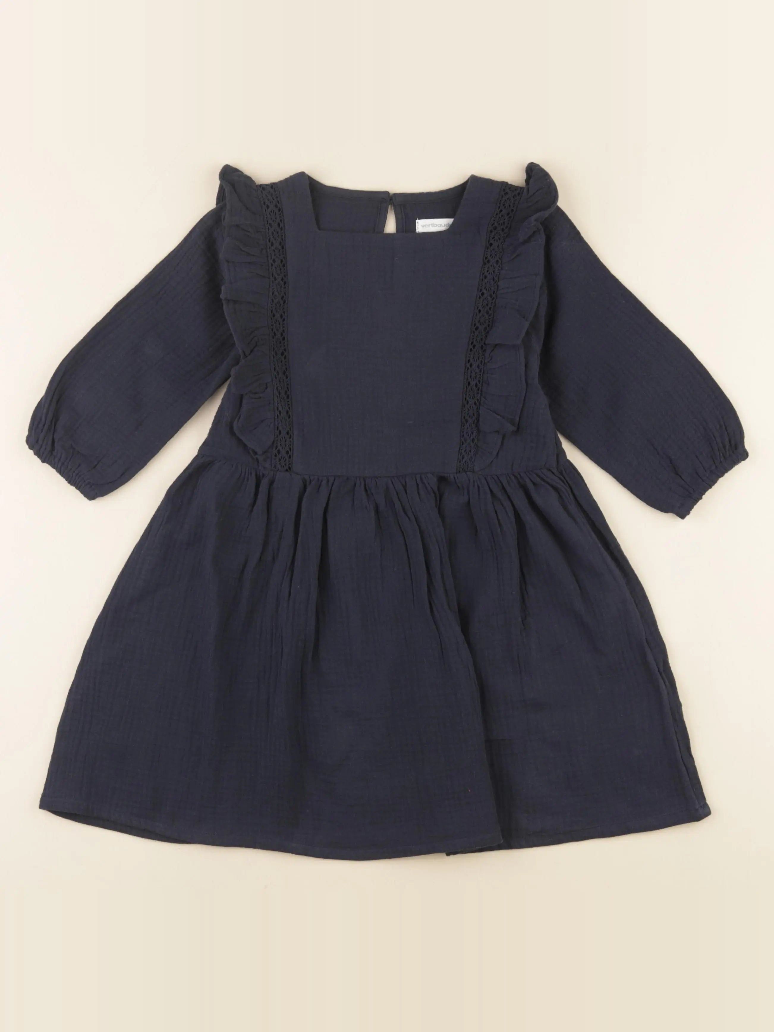 Vertbaudet - robe bleu - 5 ans
