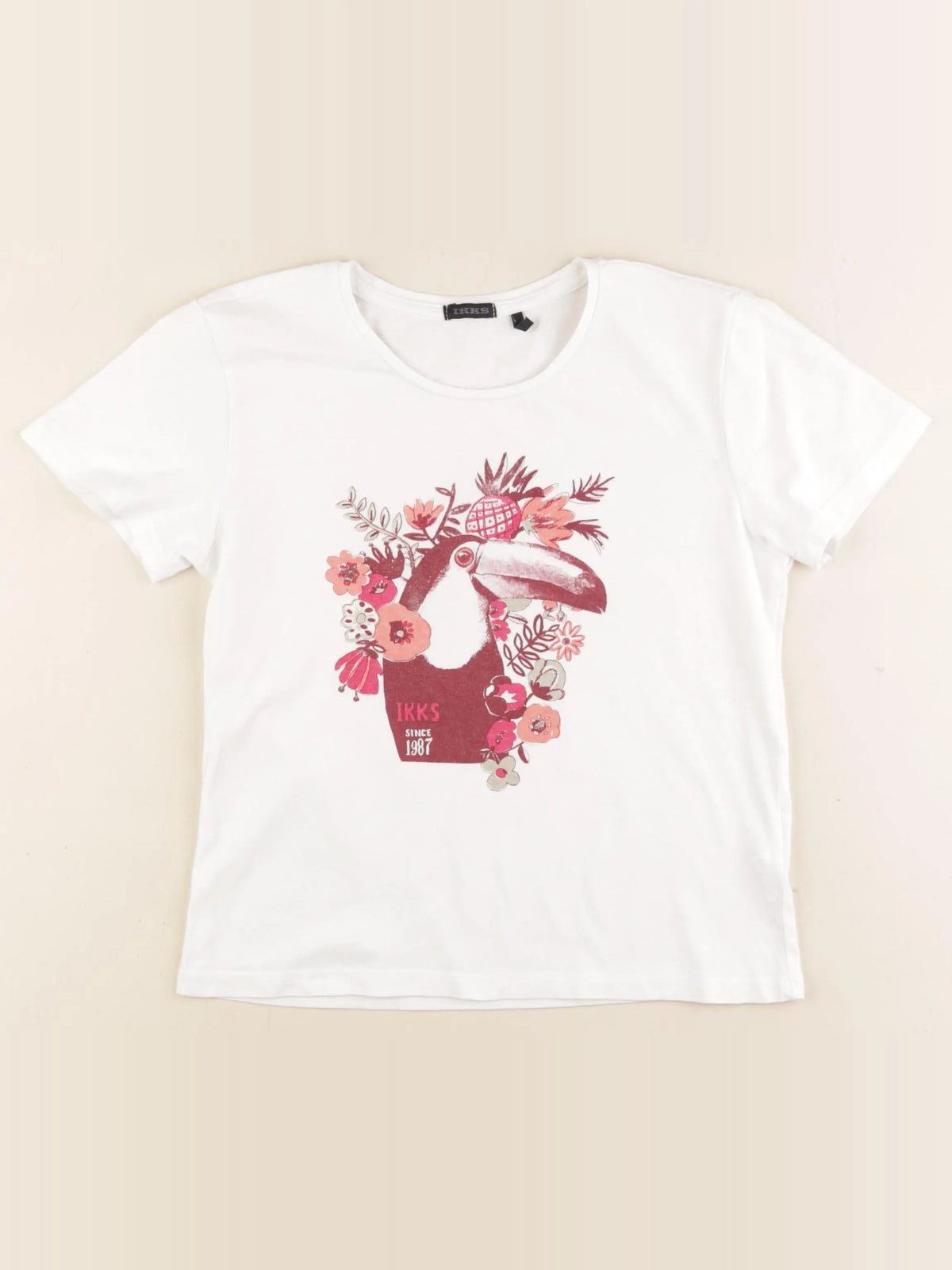 IKKS - tee-shirt blanc - 10 ans