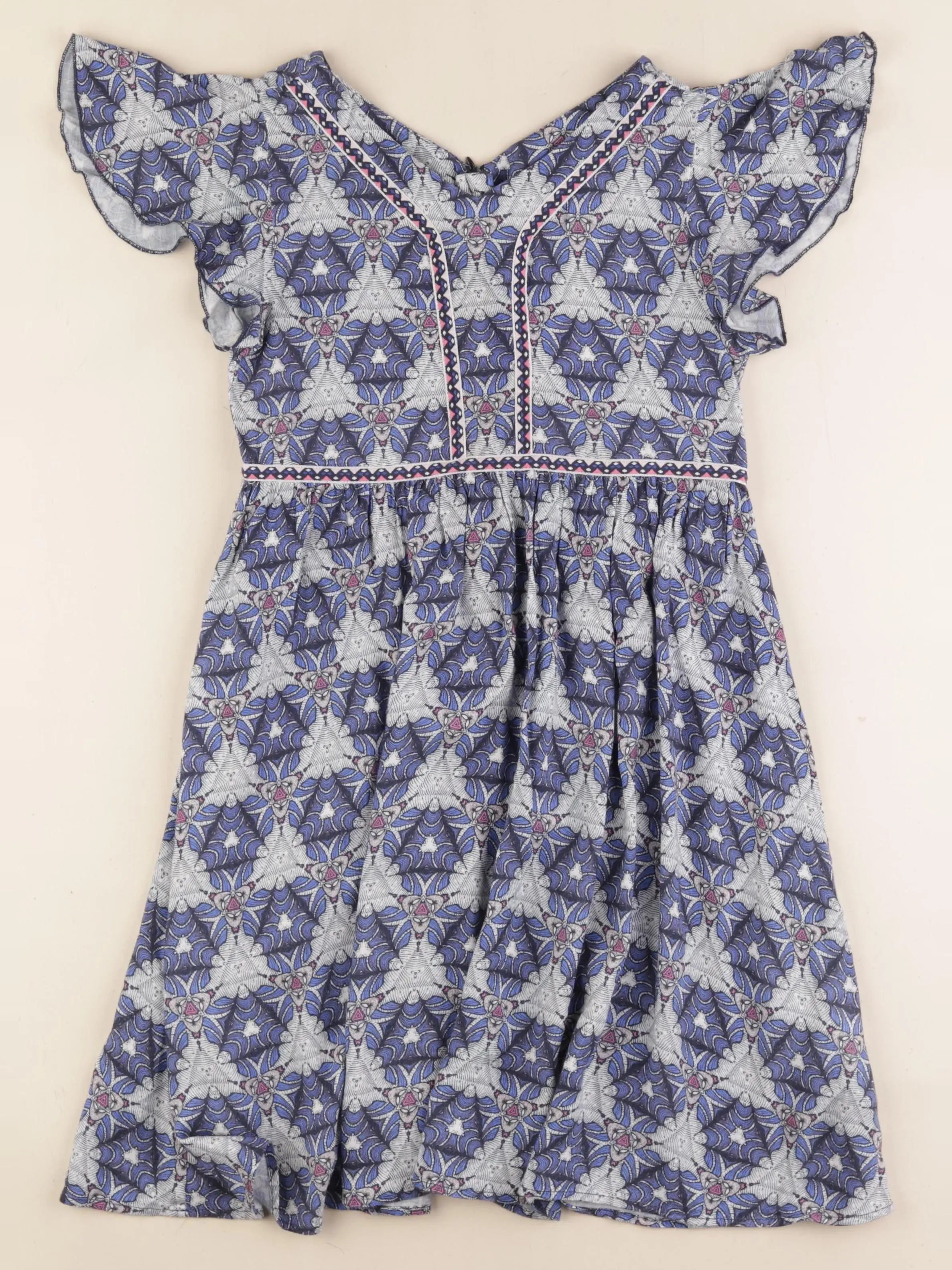 IKKS - robe bleu - 10 ans