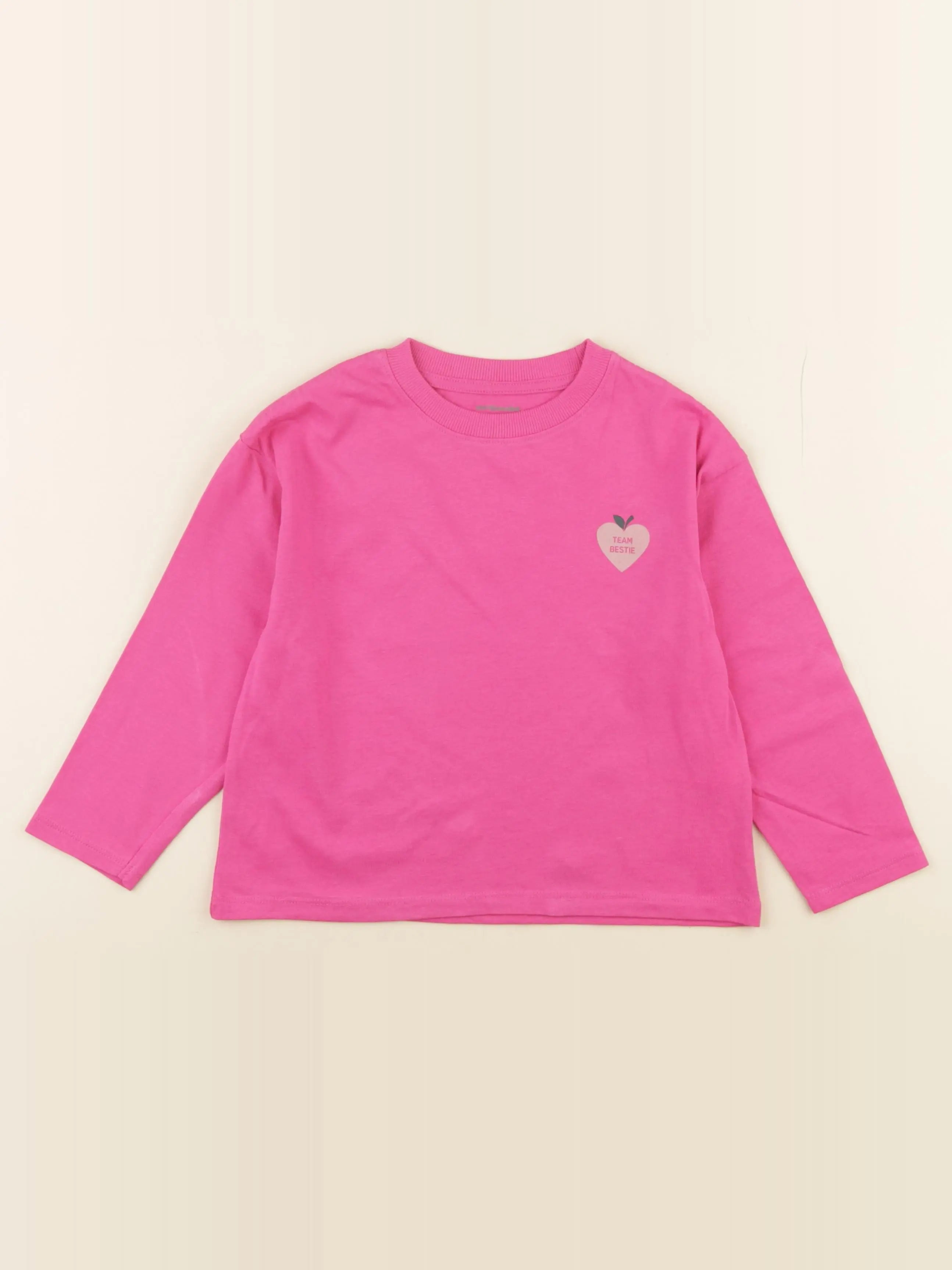 Vertbaudet - tee-shirt rose - 5 ans