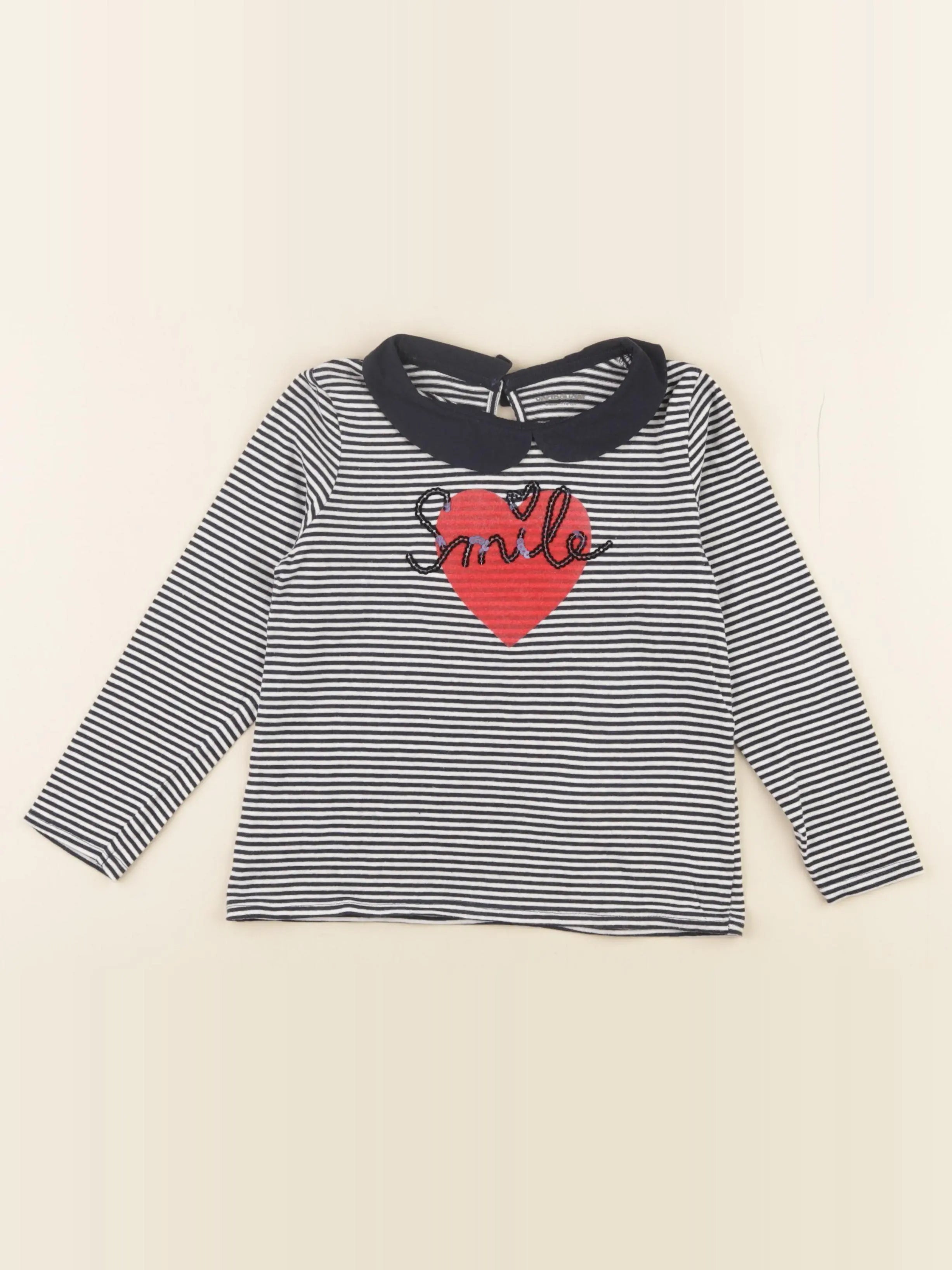 Vertbaudet - tee-shirt bleu - 5 ans