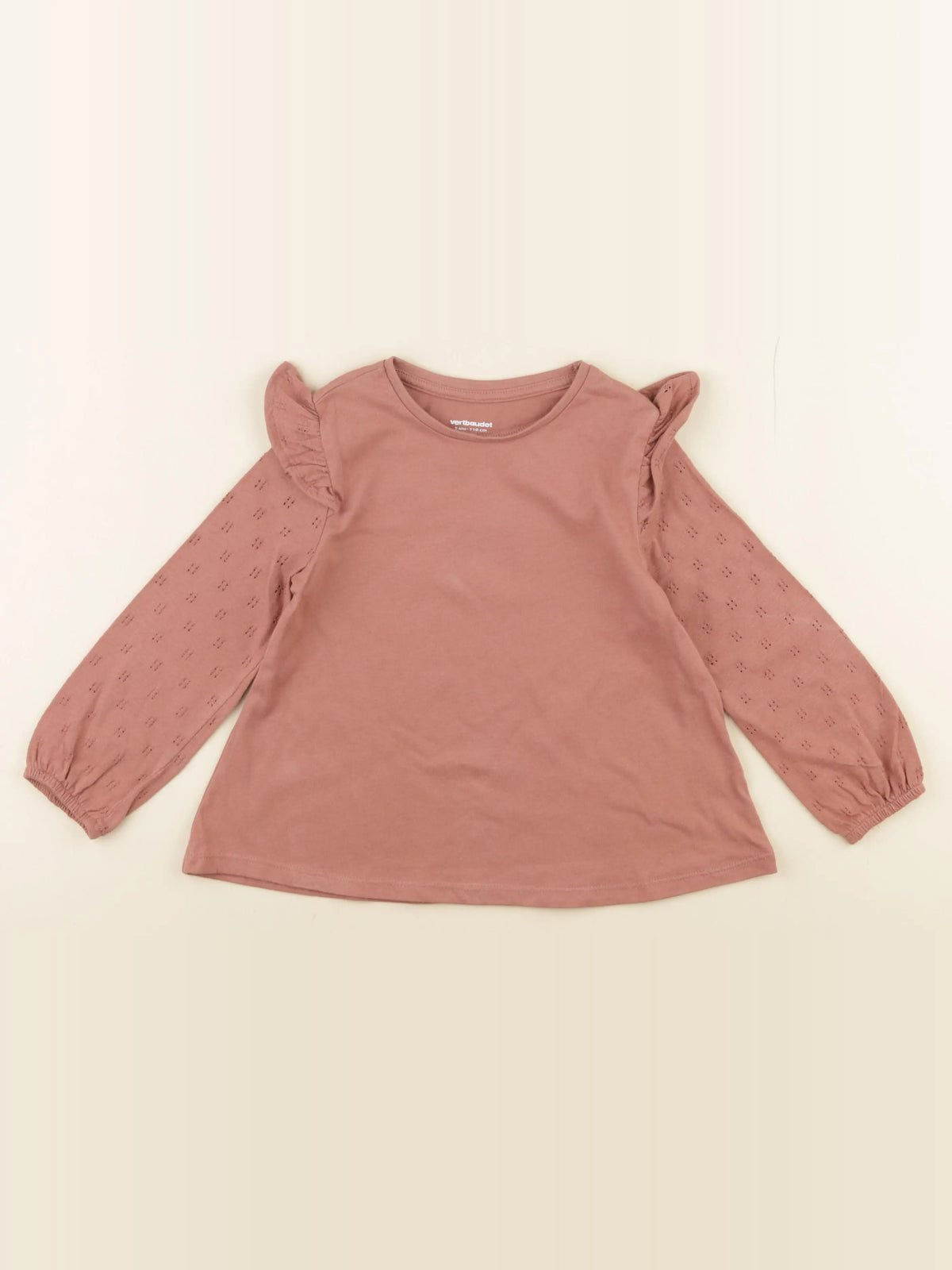 Vertbaudet - tee-shirt marron - 5 ans