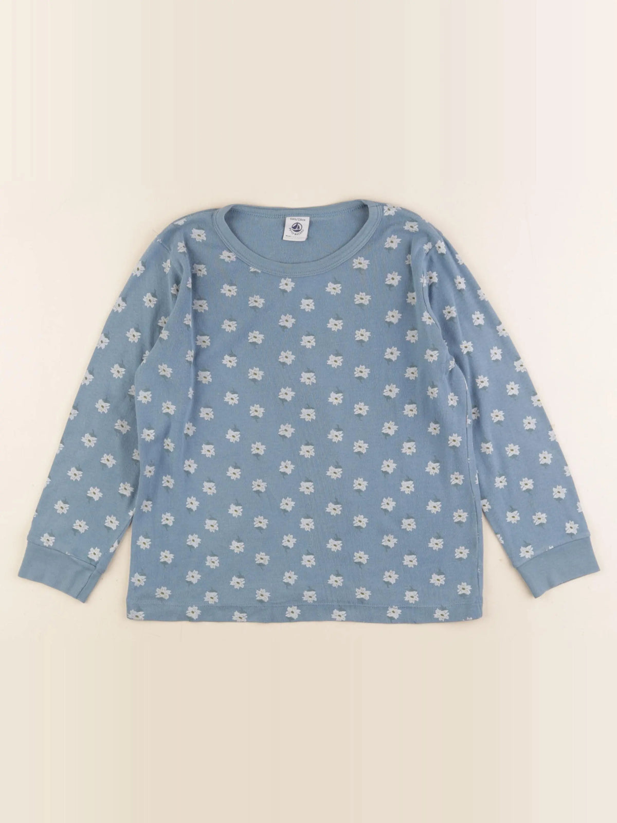 Petit Bateau - maillot de corps bleu - 5 ans